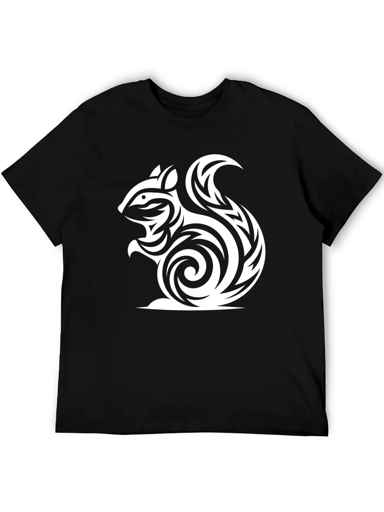 Tribal Squirrel Graphic Tee - Cool Casual Style