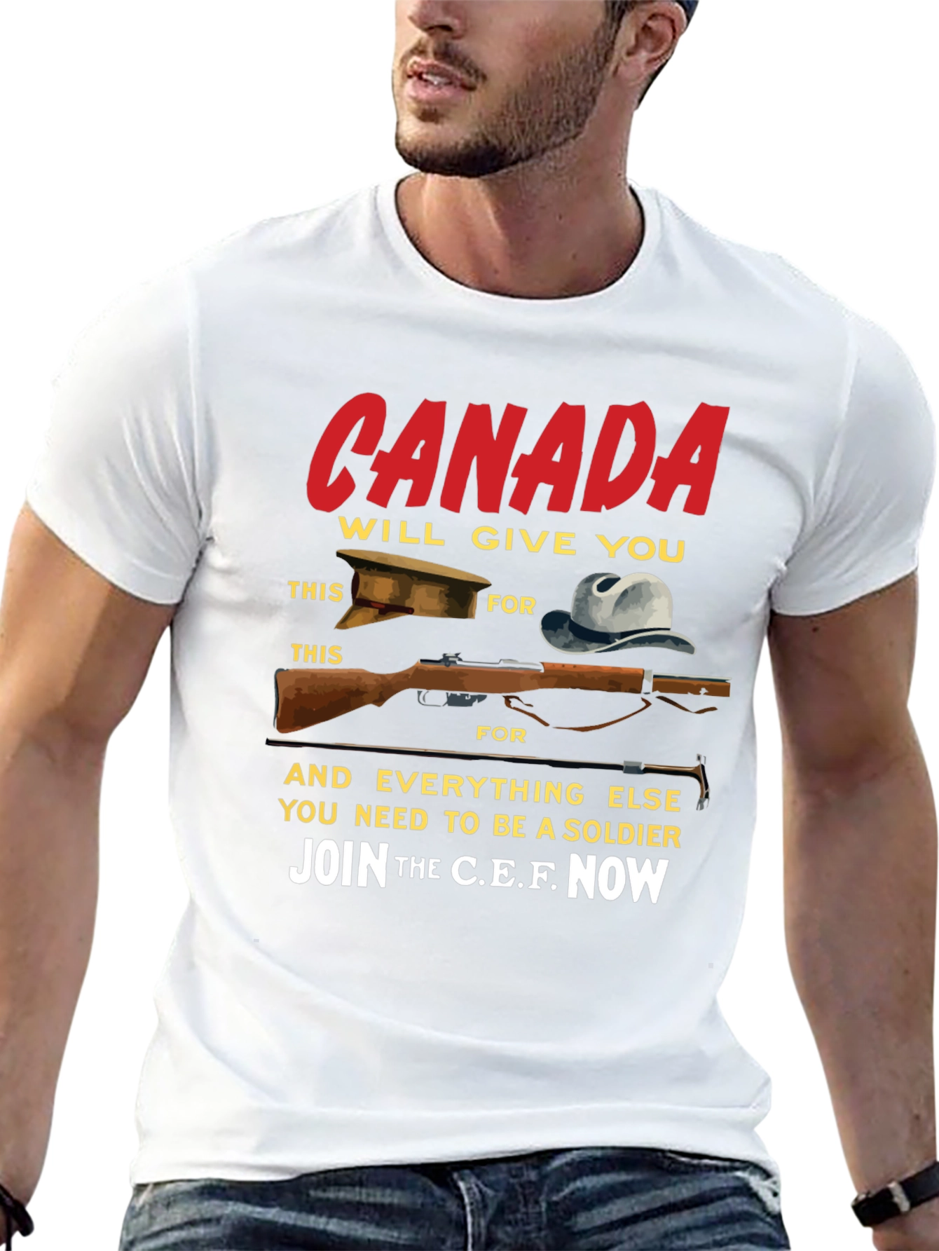 Canada Soldier T-Shirt - Join the C.E.F. Now