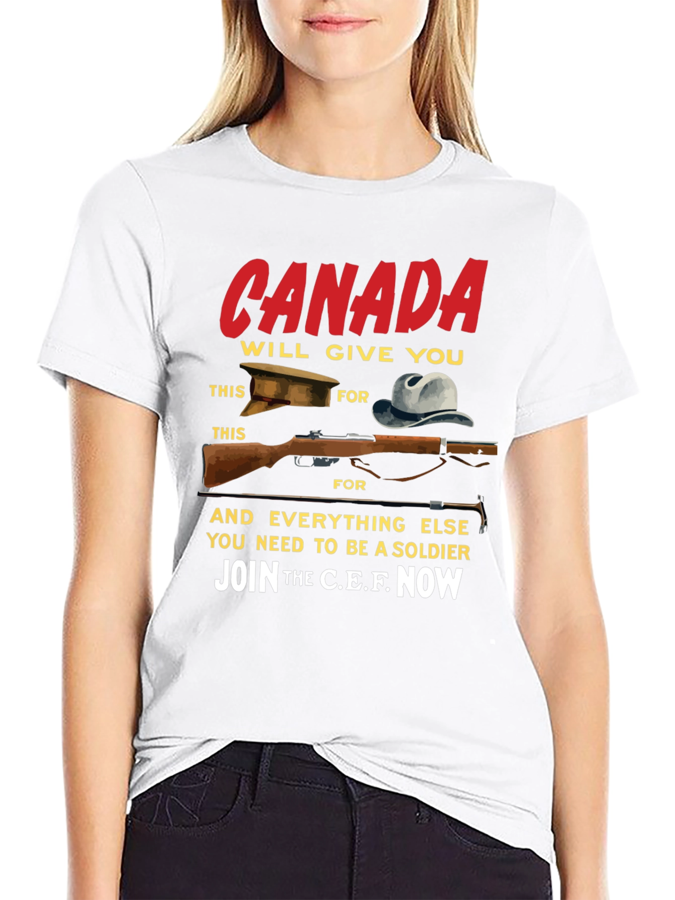 Canada Soldier T-Shirt - Join the C.E.F. Now