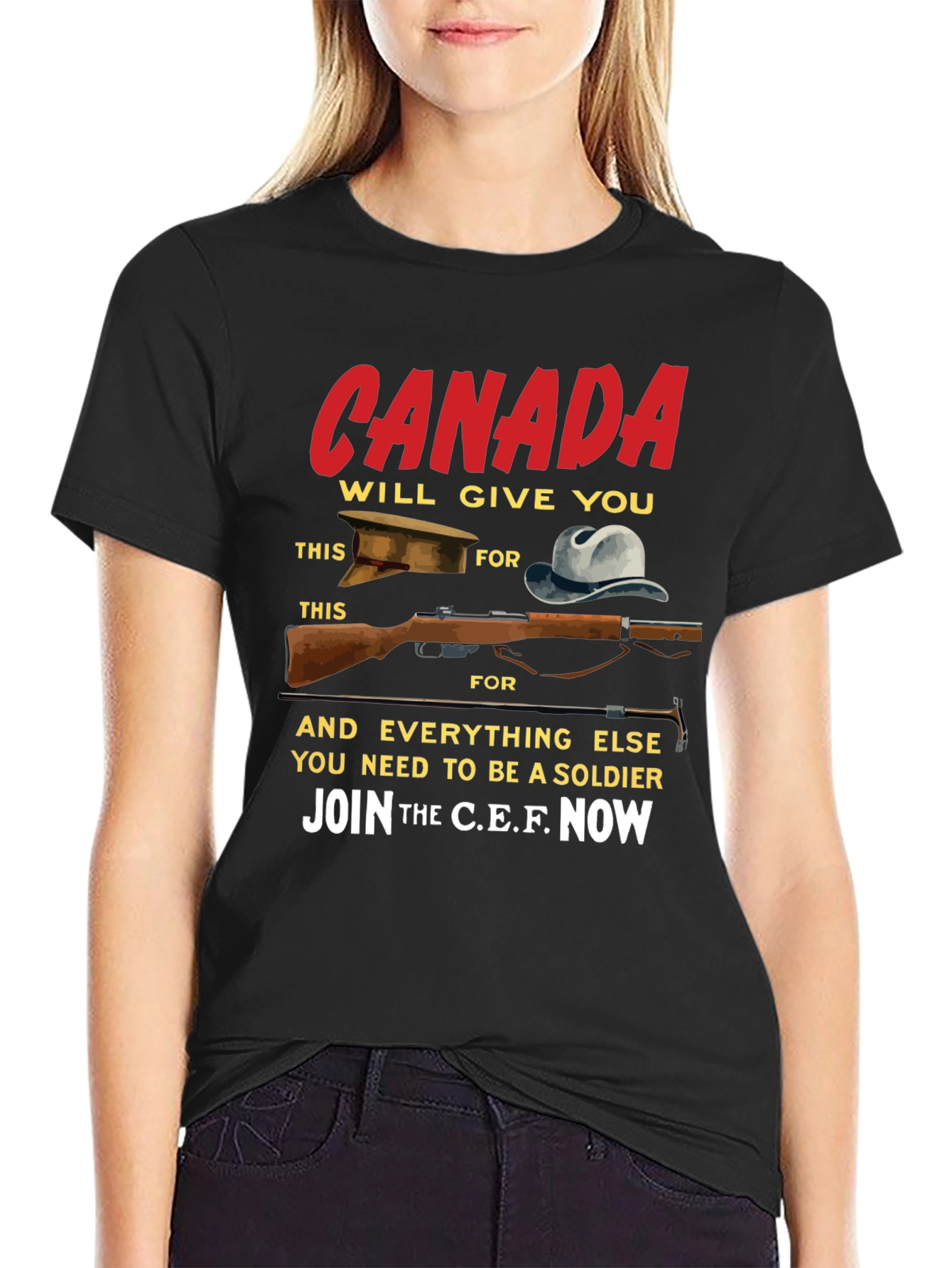 Canada Soldier T-Shirt - Join the C.E.F. Now