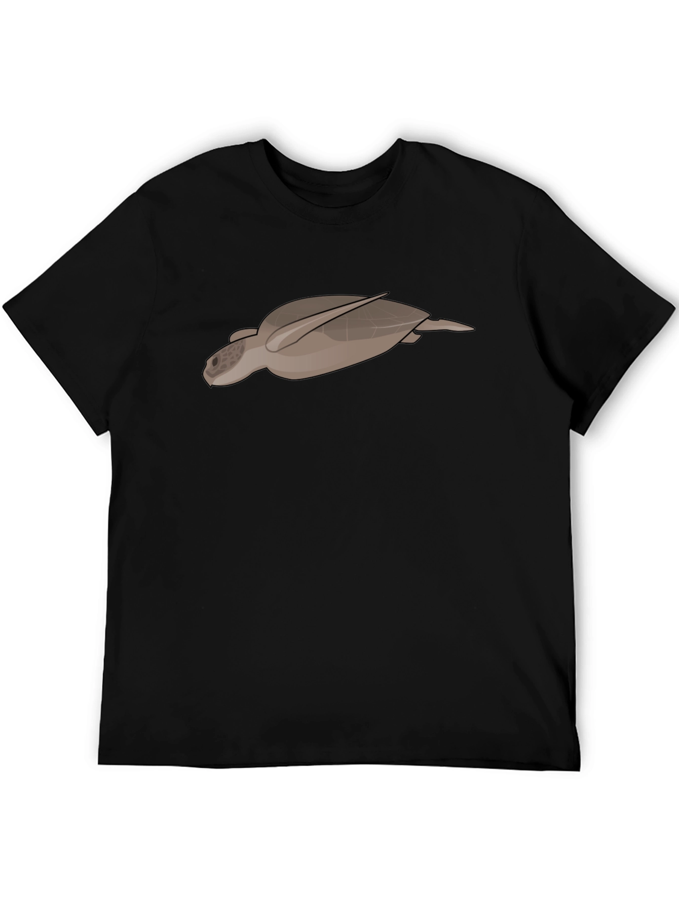Sea Turtle Graphic Tee - Black Casual T-Shirt