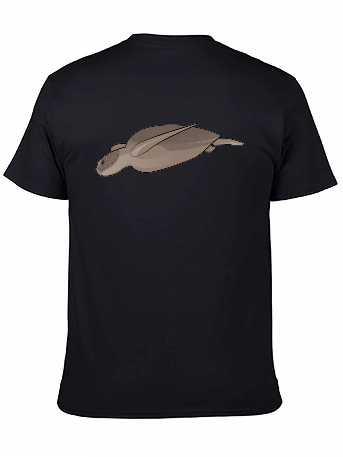 Sea Turtle Graphic Tee - Black Casual T-Shirt