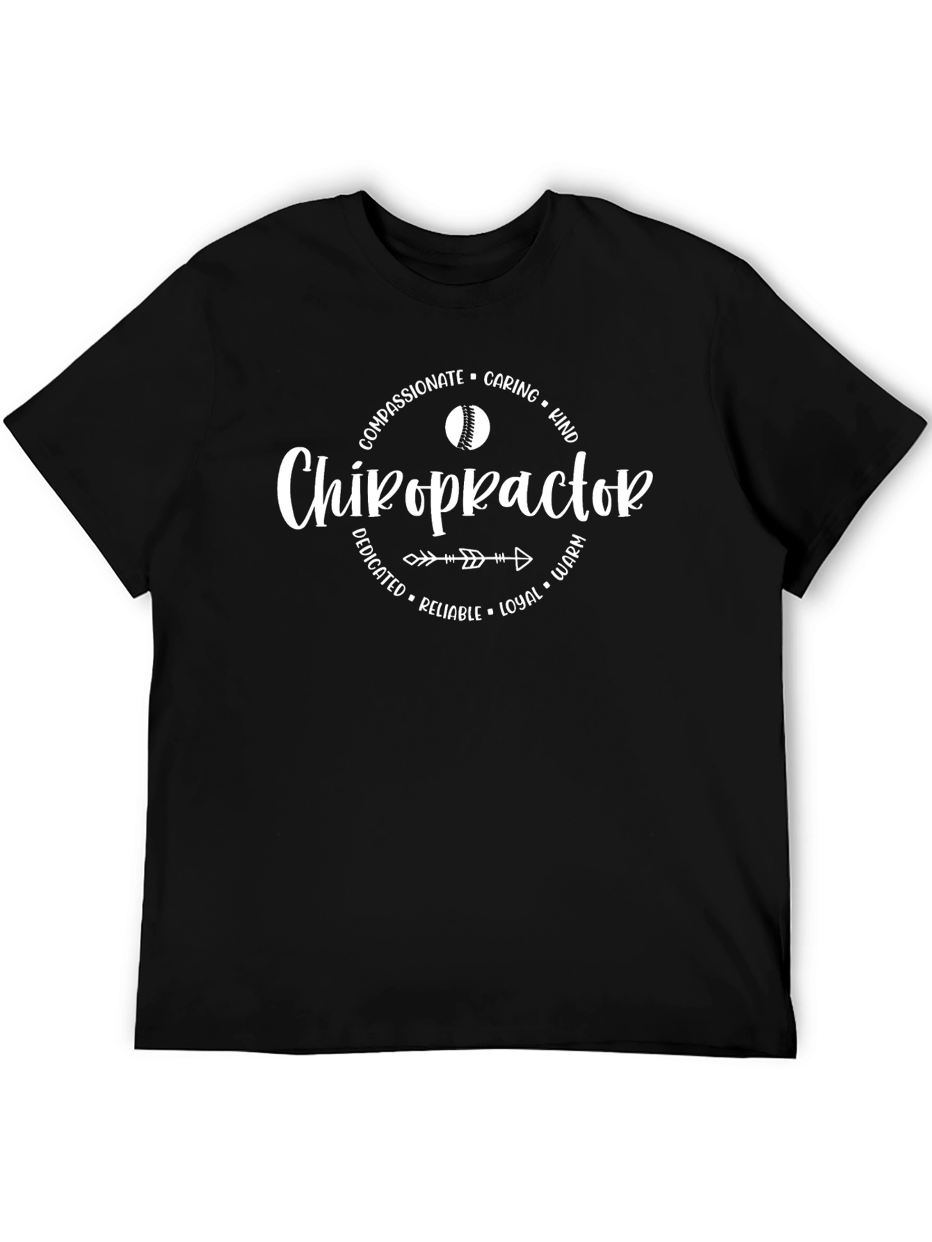 Chiropractor Compassionate T-Shirt Black