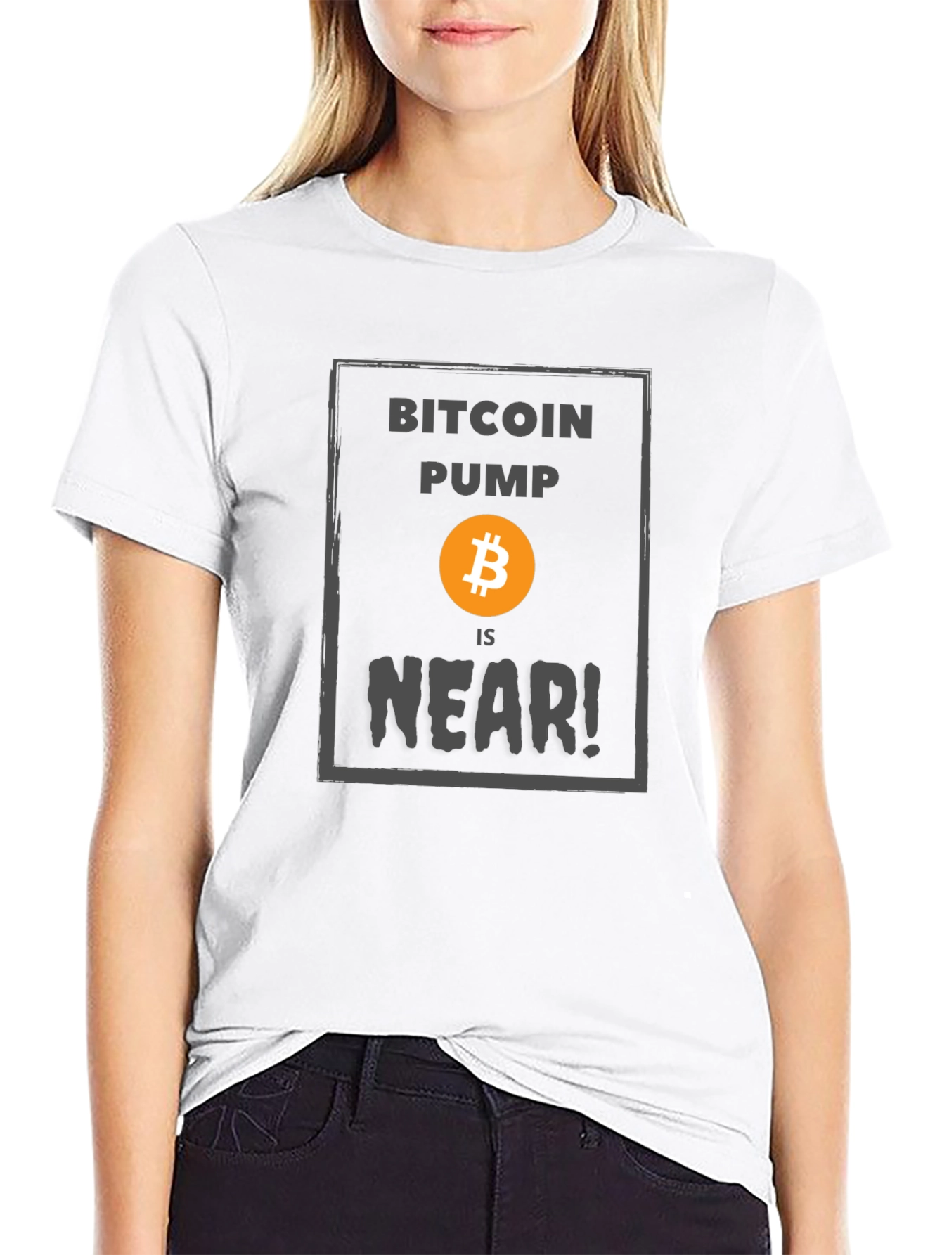 Bitcoin Pump is Near T-Shirt Crypto Black Tee