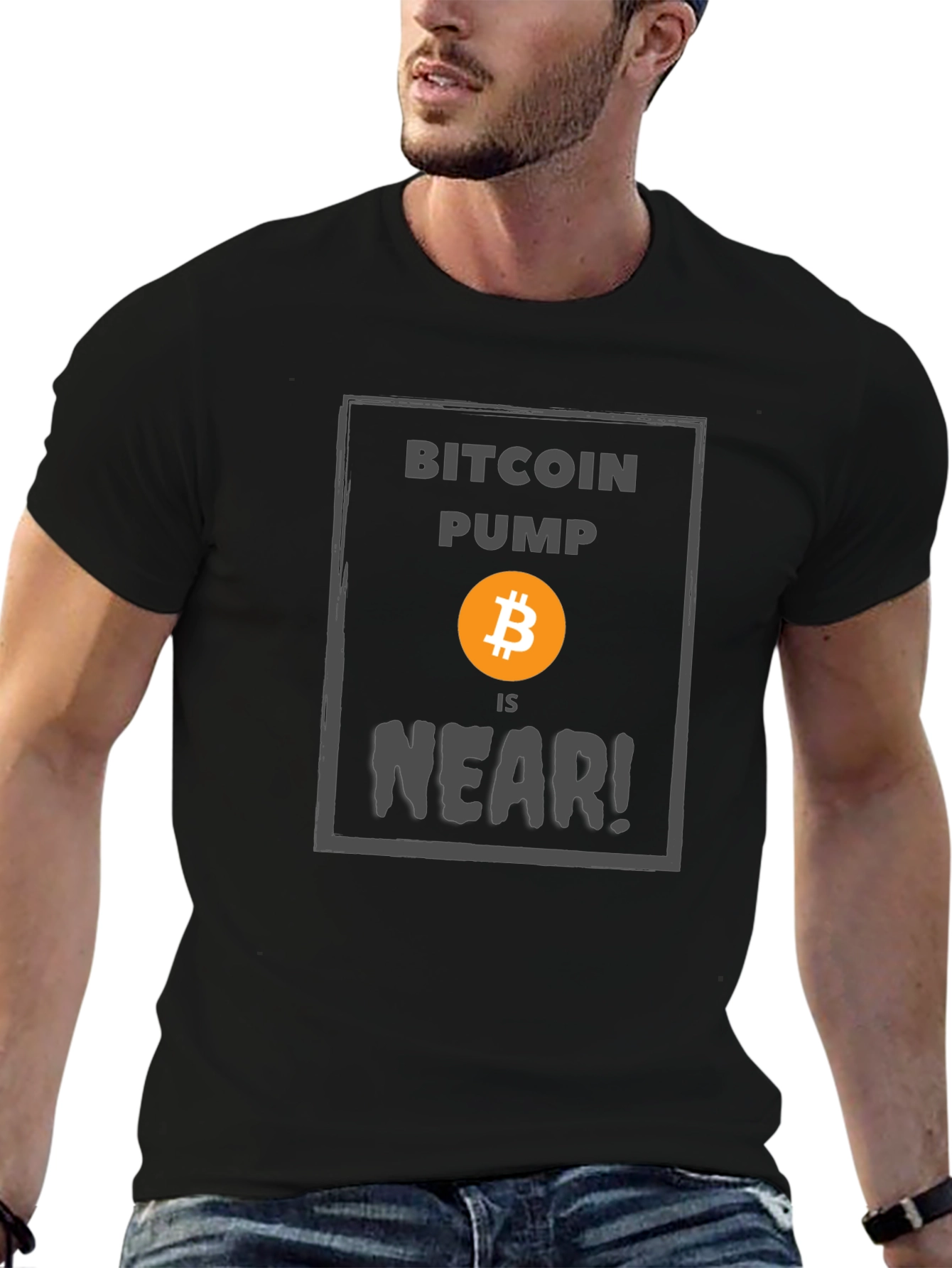 Bitcoin Pump is Near T-Shirt Crypto Black Tee