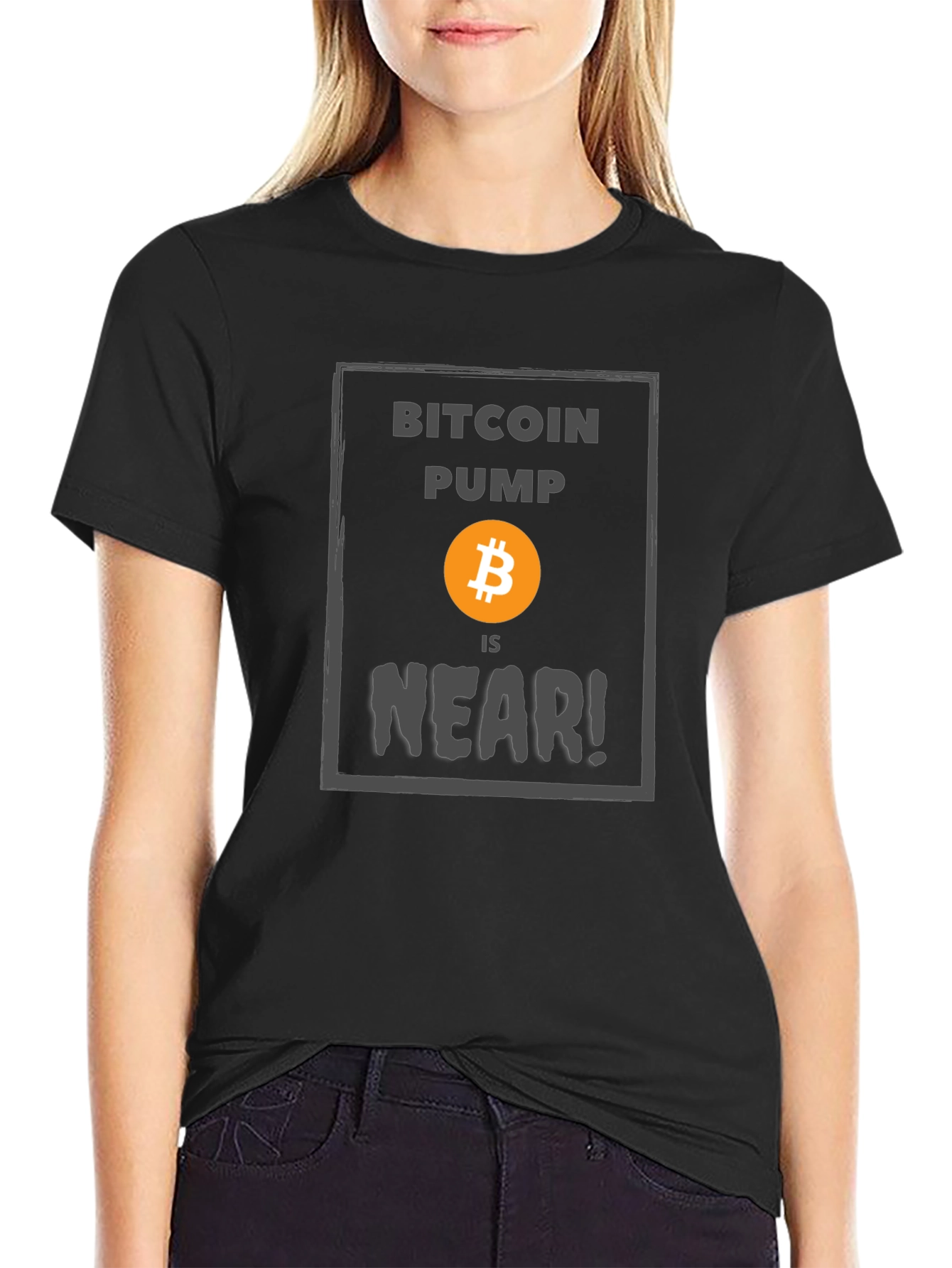 Bitcoin Pump is Near T-Shirt Crypto Black Tee