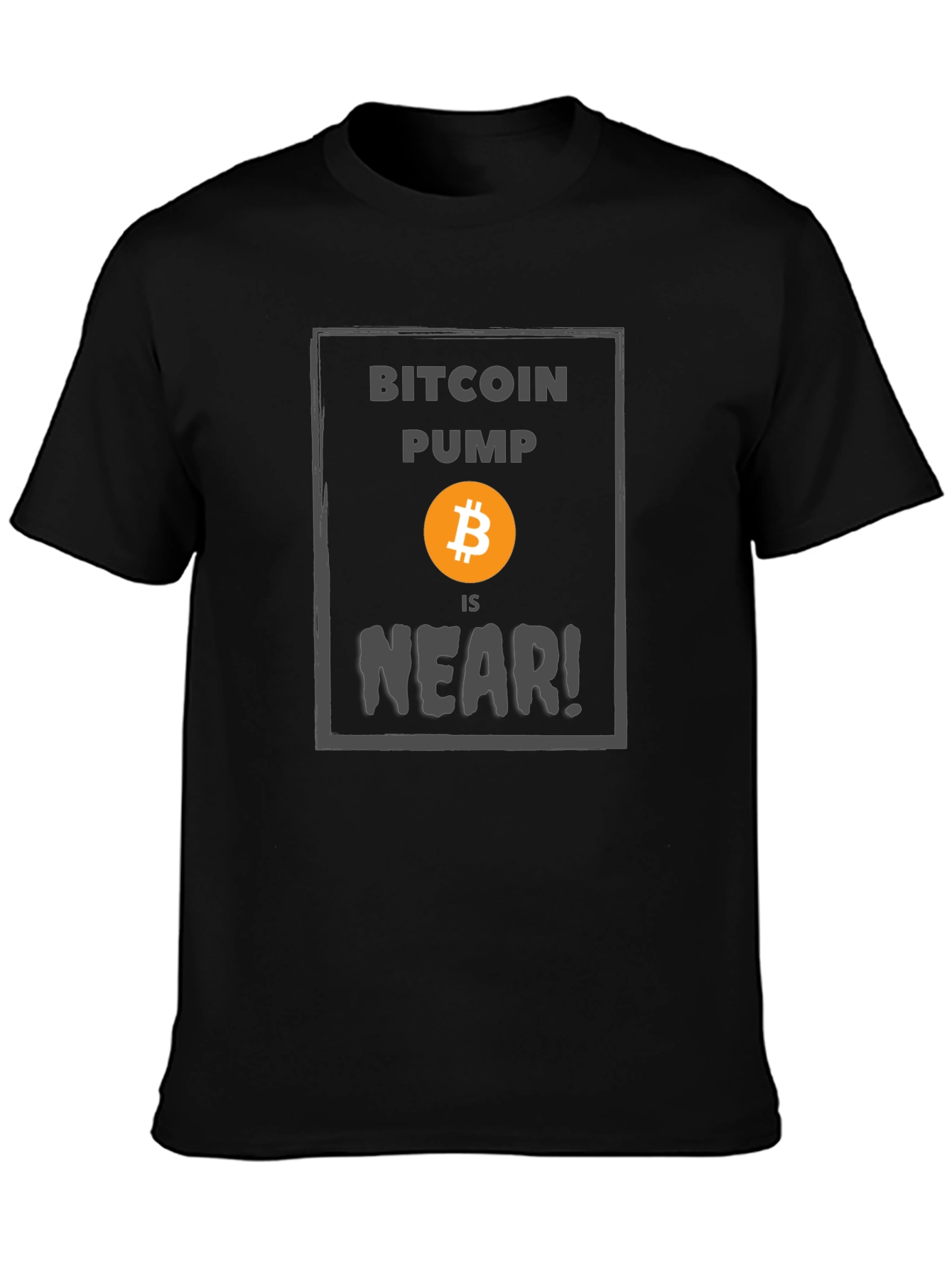 Bitcoin Pump is Near T-Shirt Crypto Black Tee