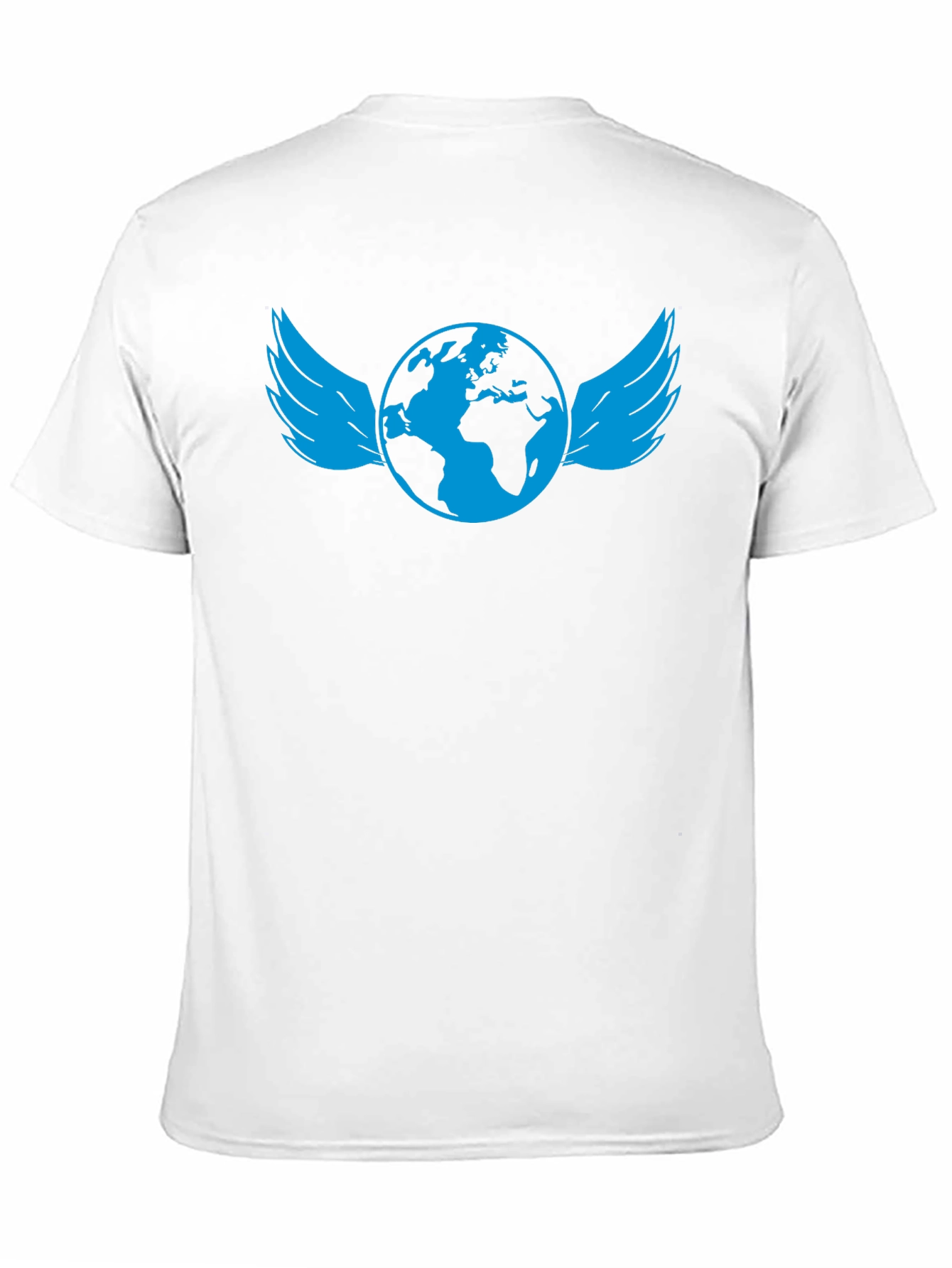 Globe with Wings Graphic Tee - Stylish Black T-Shirt