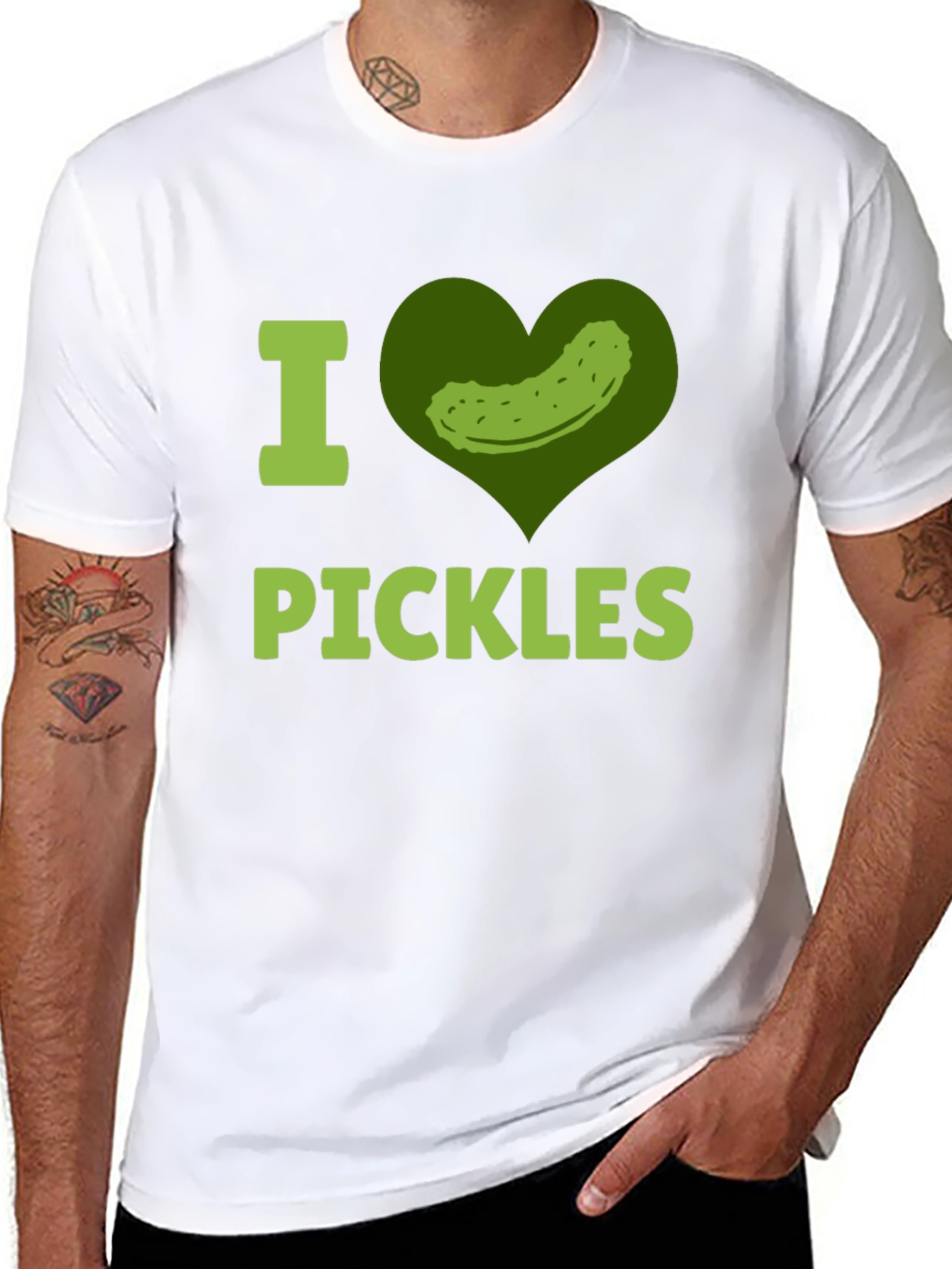 I Heart Pickles Funny T-Shirt