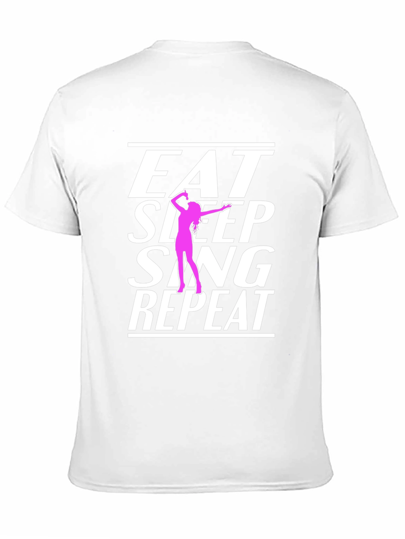Eat Sleep Sing Repeat Black T-Shirt