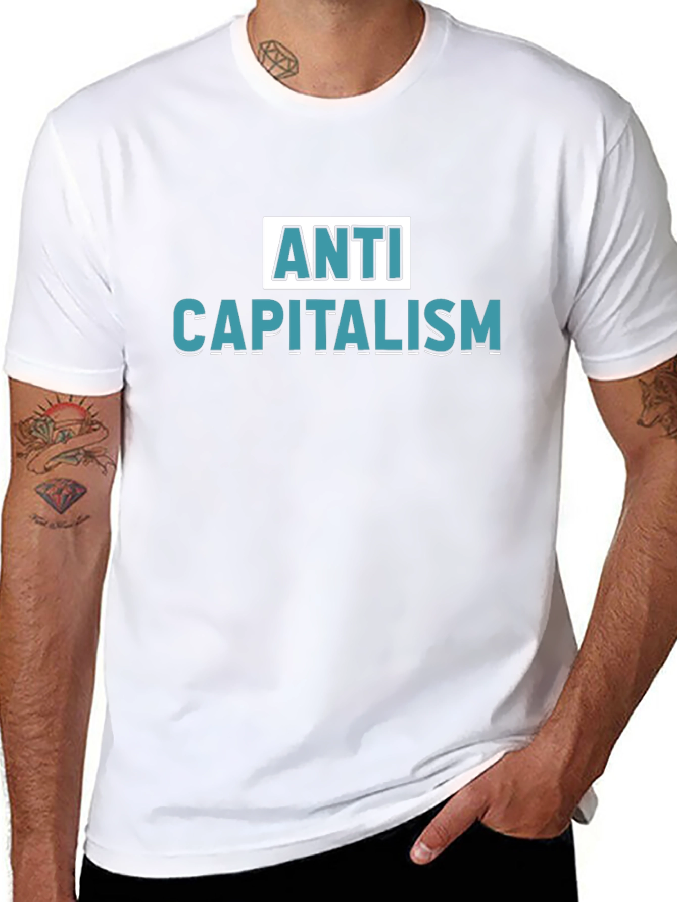 Anti-Capitalism Graphic Tee - Bold Statement Shirt
