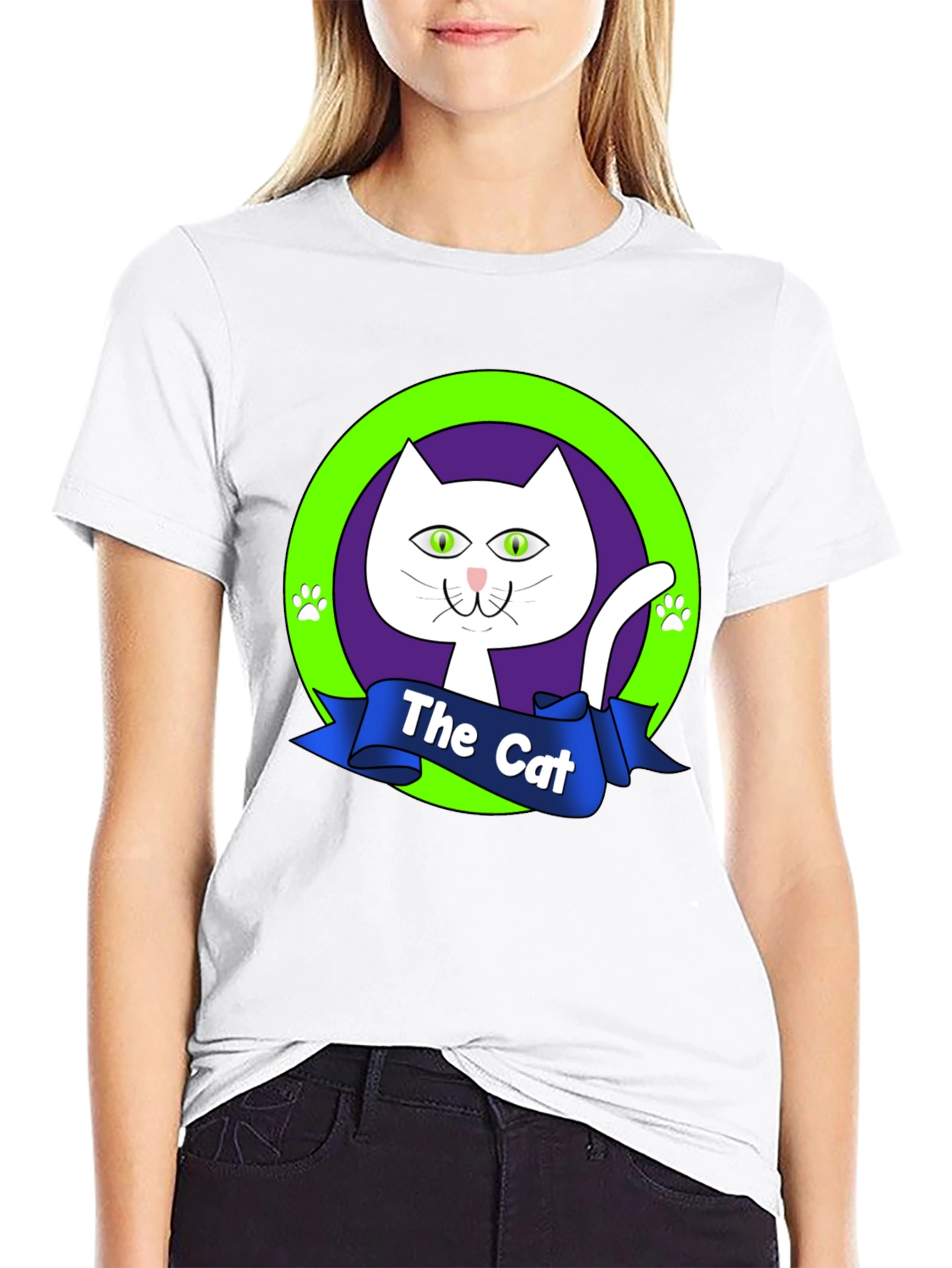 The Cat Graphic Tee - Purrfectly Stylish Black T-Shirt