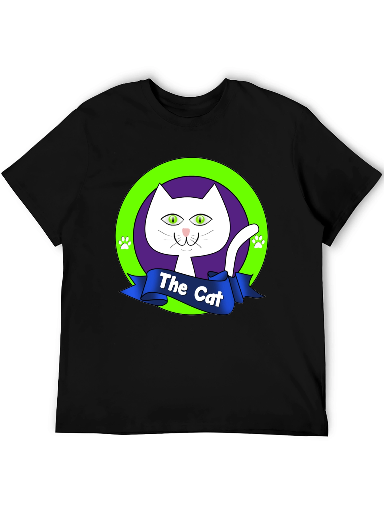 The Cat Graphic Tee - Purrfectly Stylish Black T-Shirt