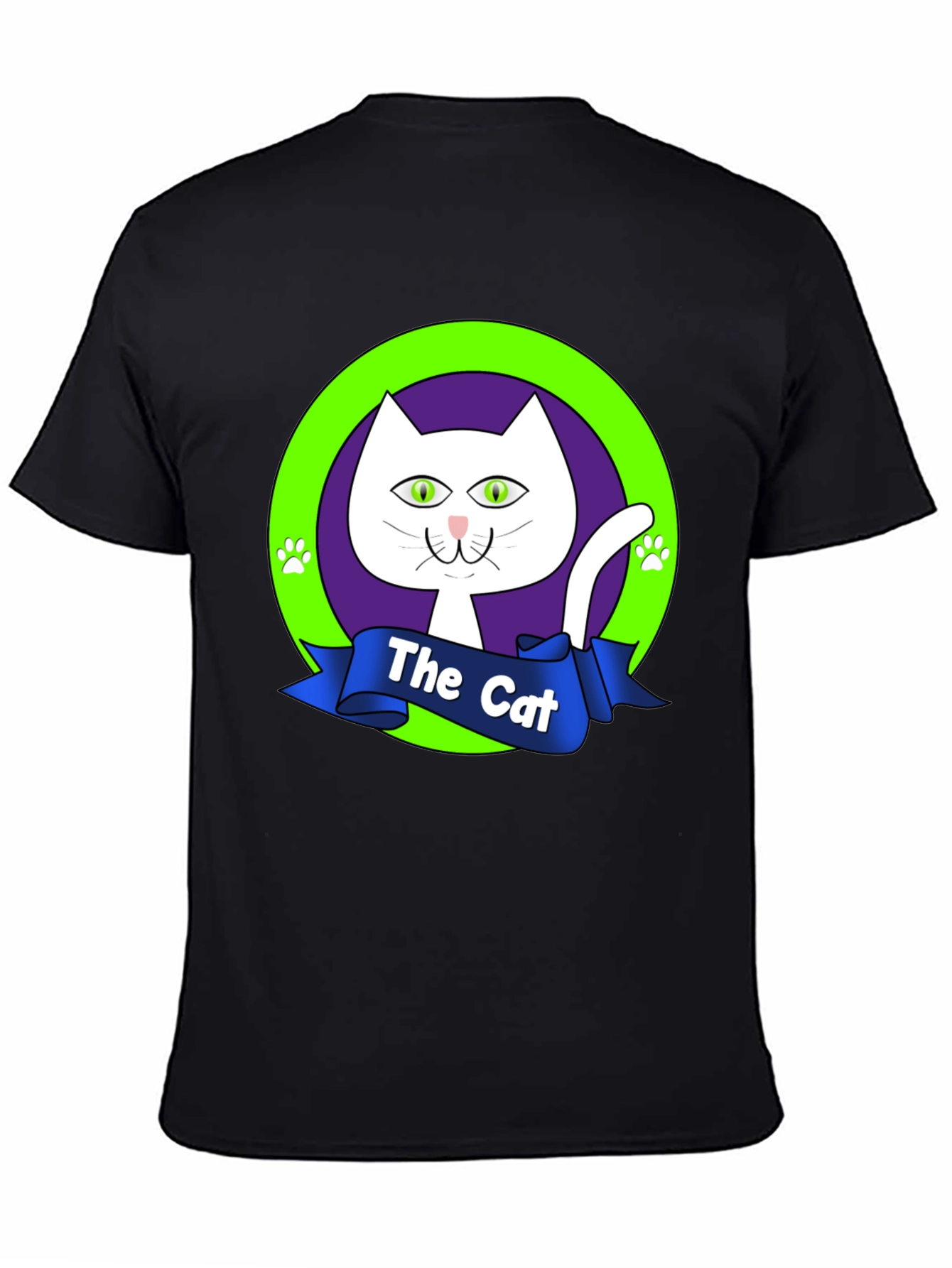 The Cat Graphic Tee - Purrfectly Stylish Black T-Shirt