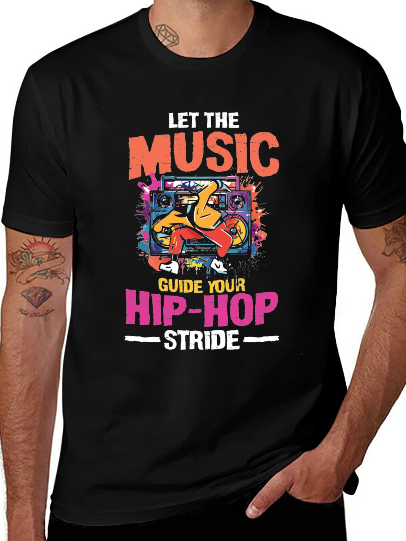 Let The Music Guide Your Hip-Hop Stride T-Shirt