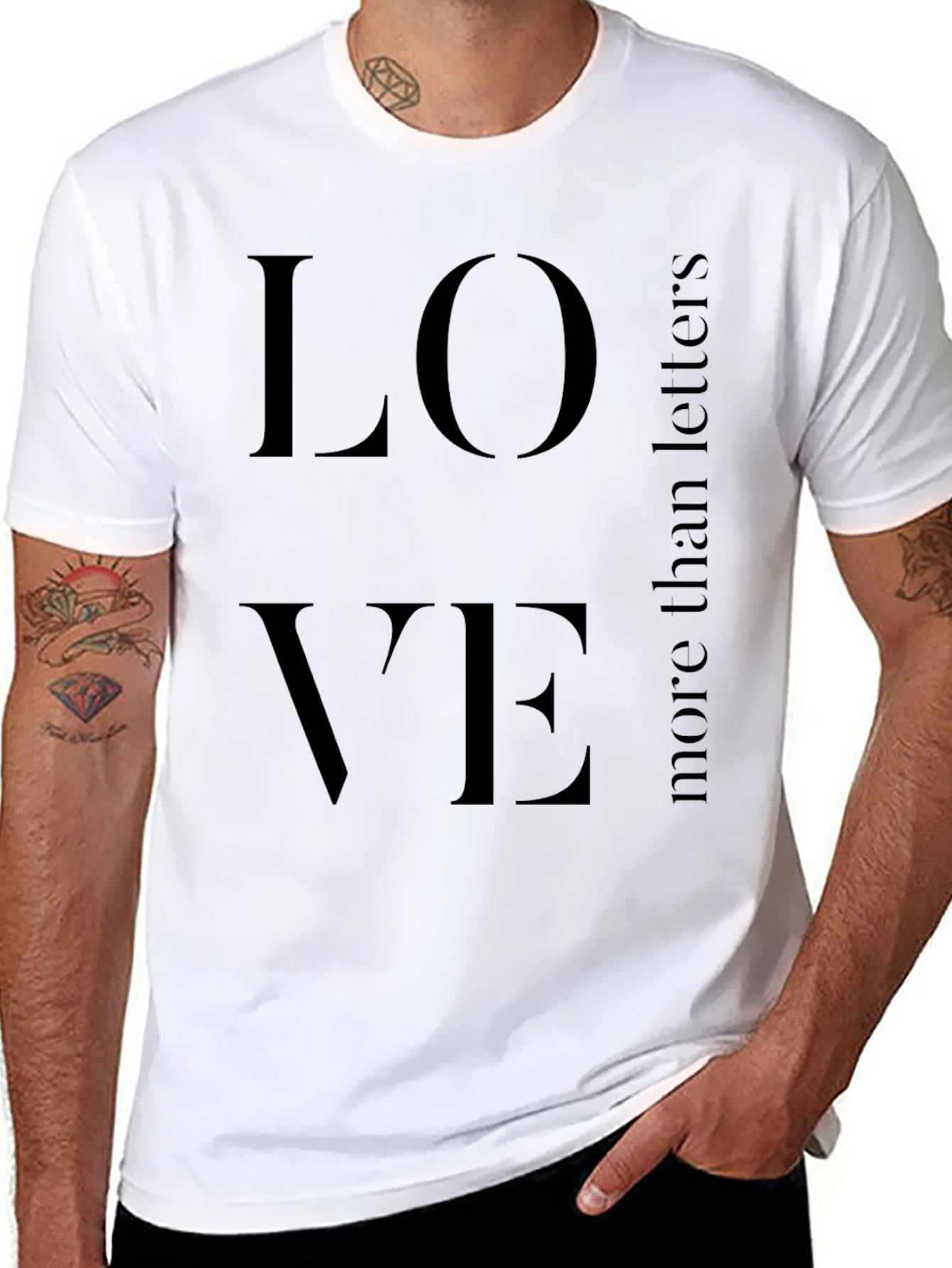 Love More Than Letters Graphic Tee