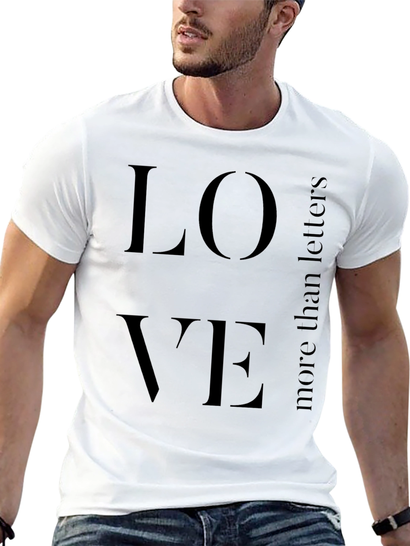 Love More Than Letters Graphic Tee