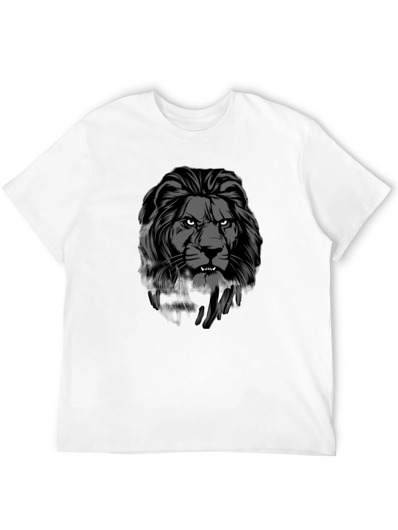 Lion Graphic Black T-Shirt - Bold Style