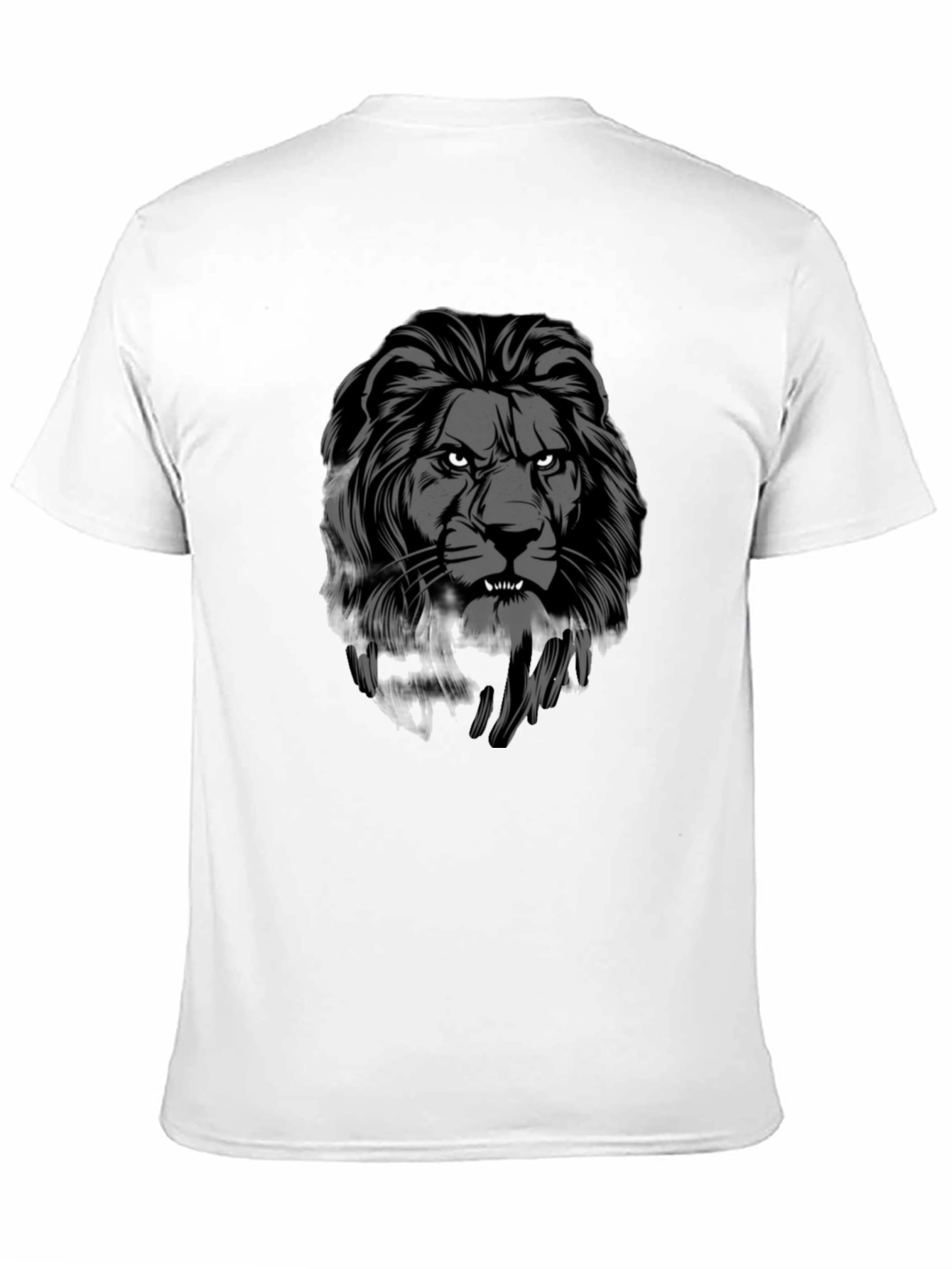 Lion Graphic Black T-Shirt - Bold Style
