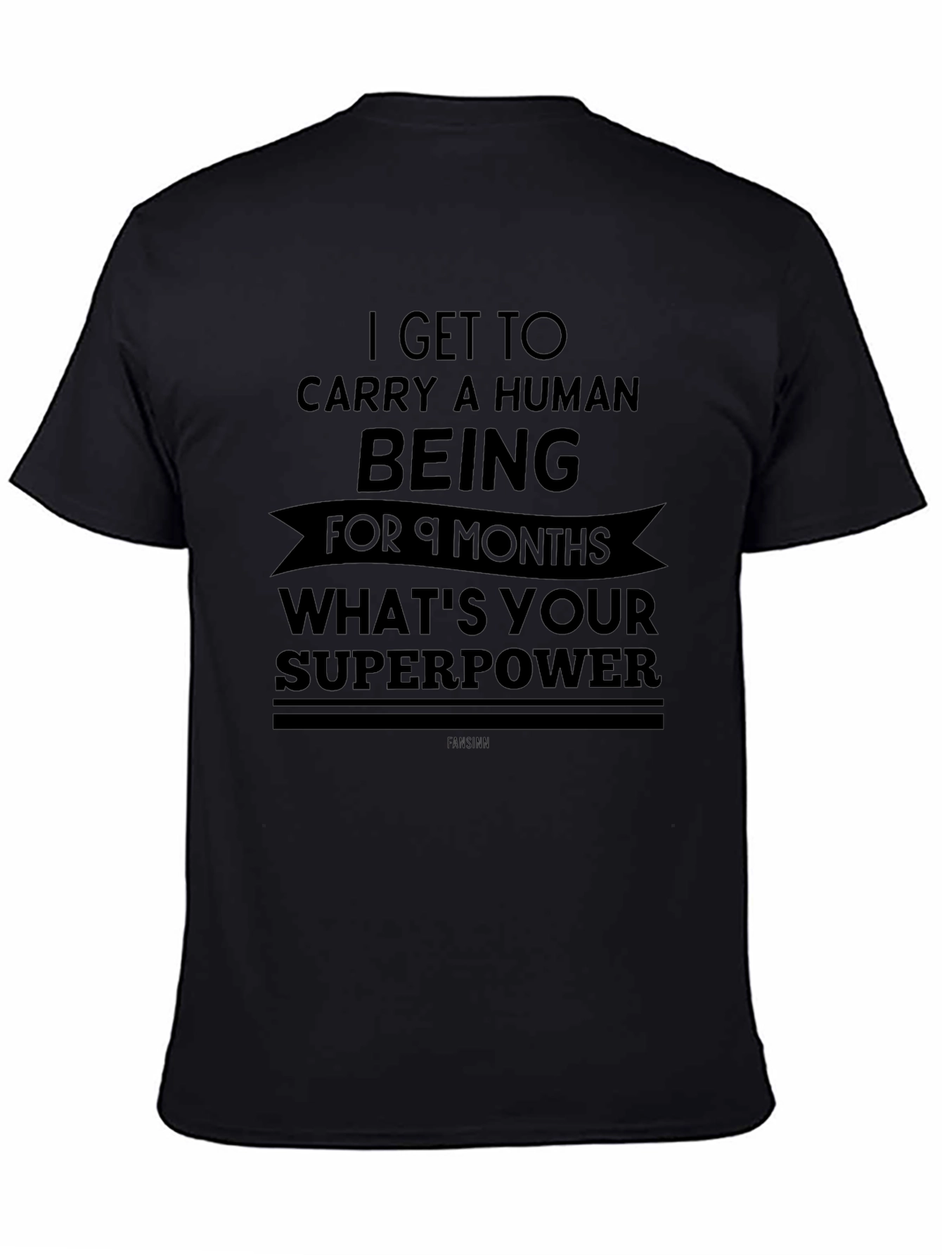 Moms Superpower Graphic Tee - Black Cotton T-Shirt