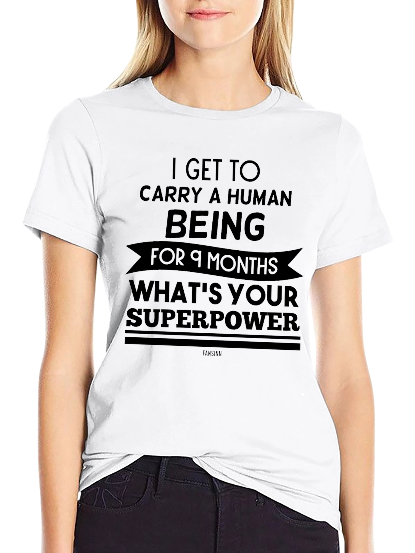 Moms Superpower Graphic Tee - Black Cotton T-Shirt