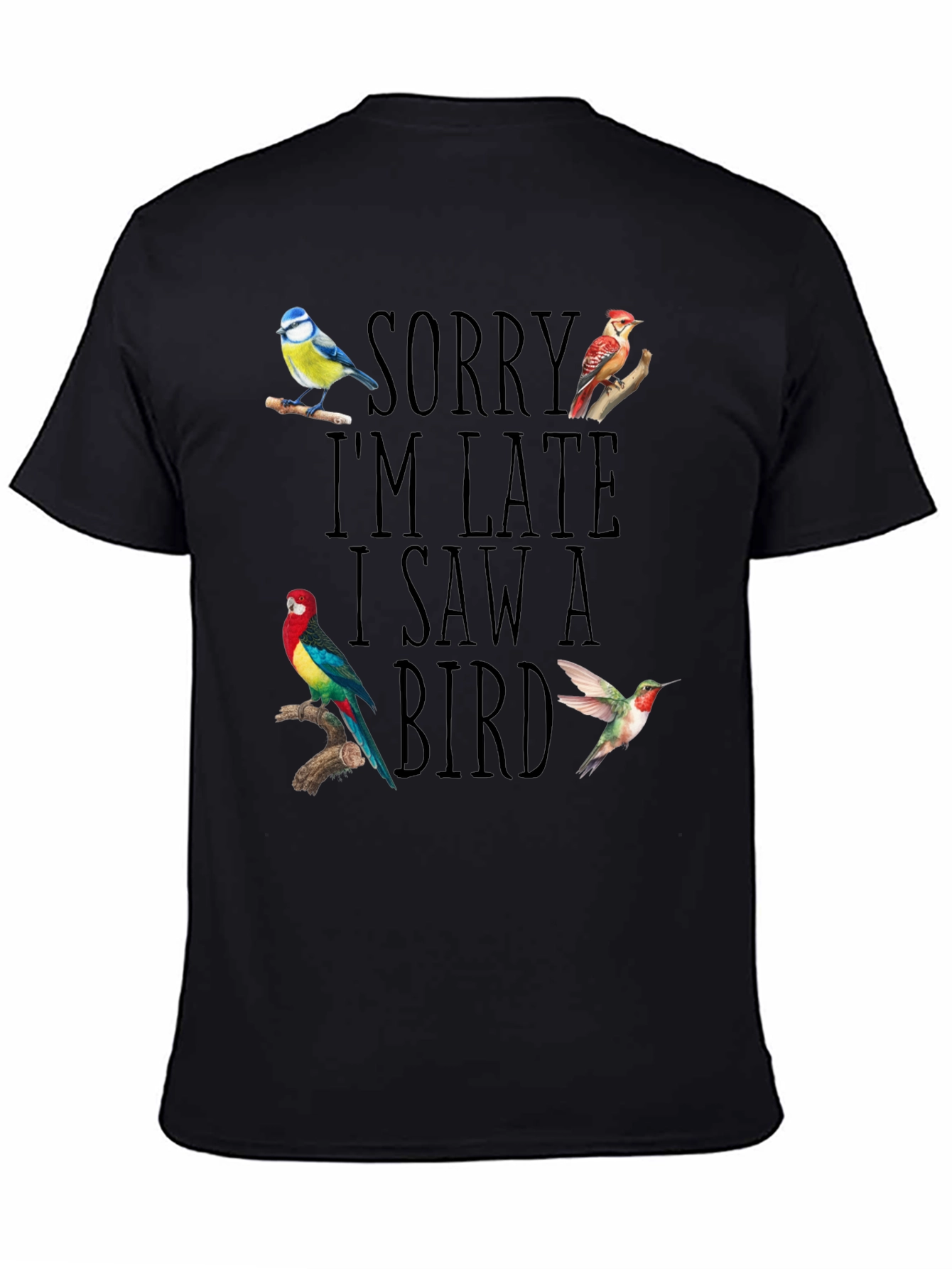 Sorry Im Late I Saw A Bird T-Shirt