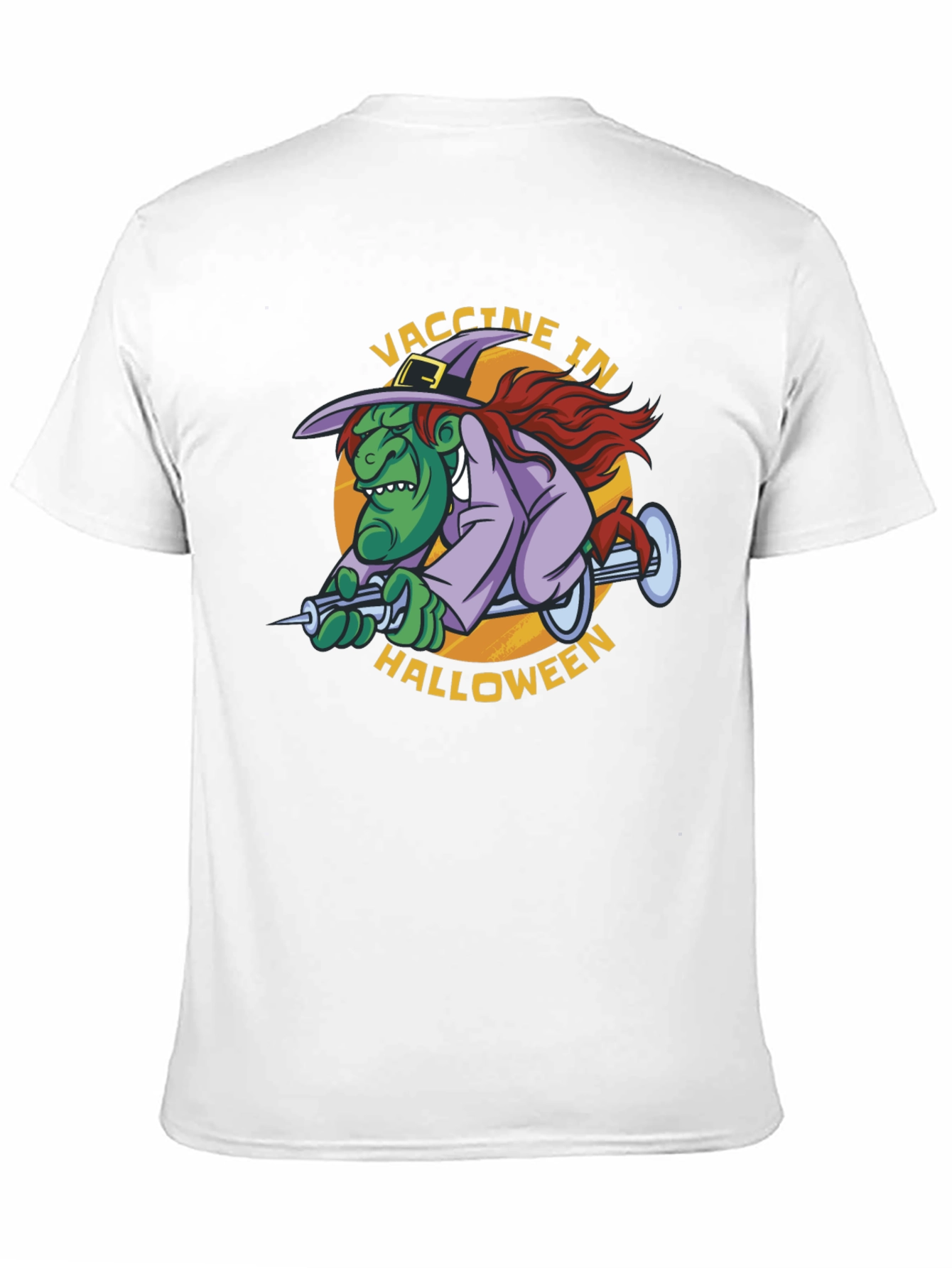 Vaccine in Halloween Witch T-Shirt