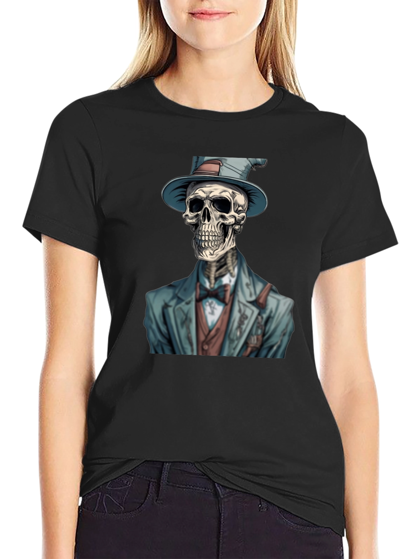 Dapper Skeleton T-Shirt - Unique Graphic Tee