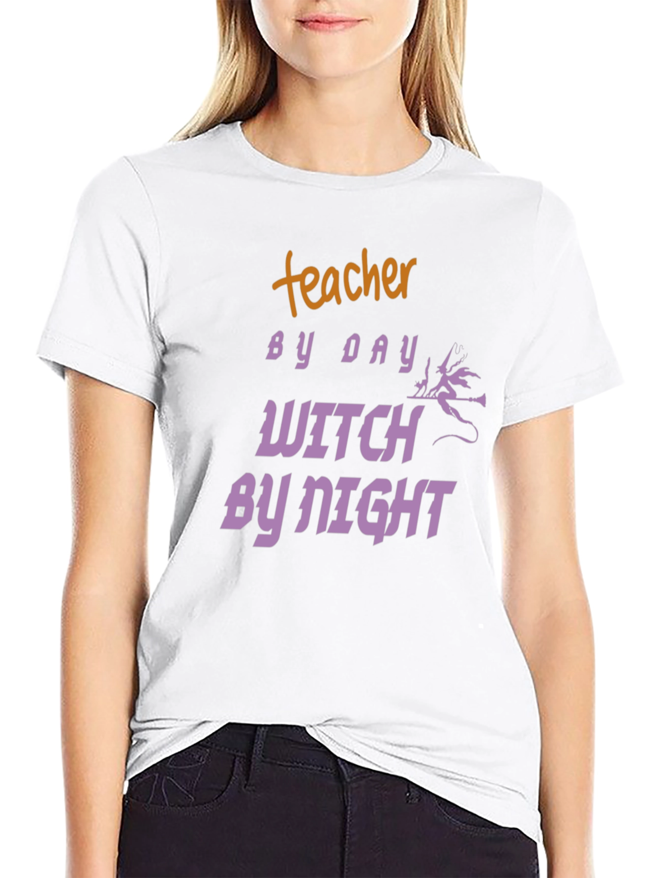 Teacher By Day Witch By Night Graphic Tee