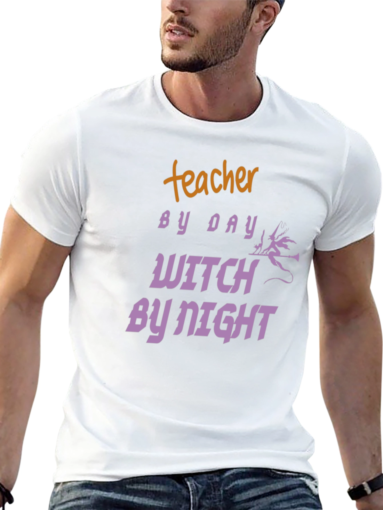 Teacher By Day Witch By Night Graphic Tee