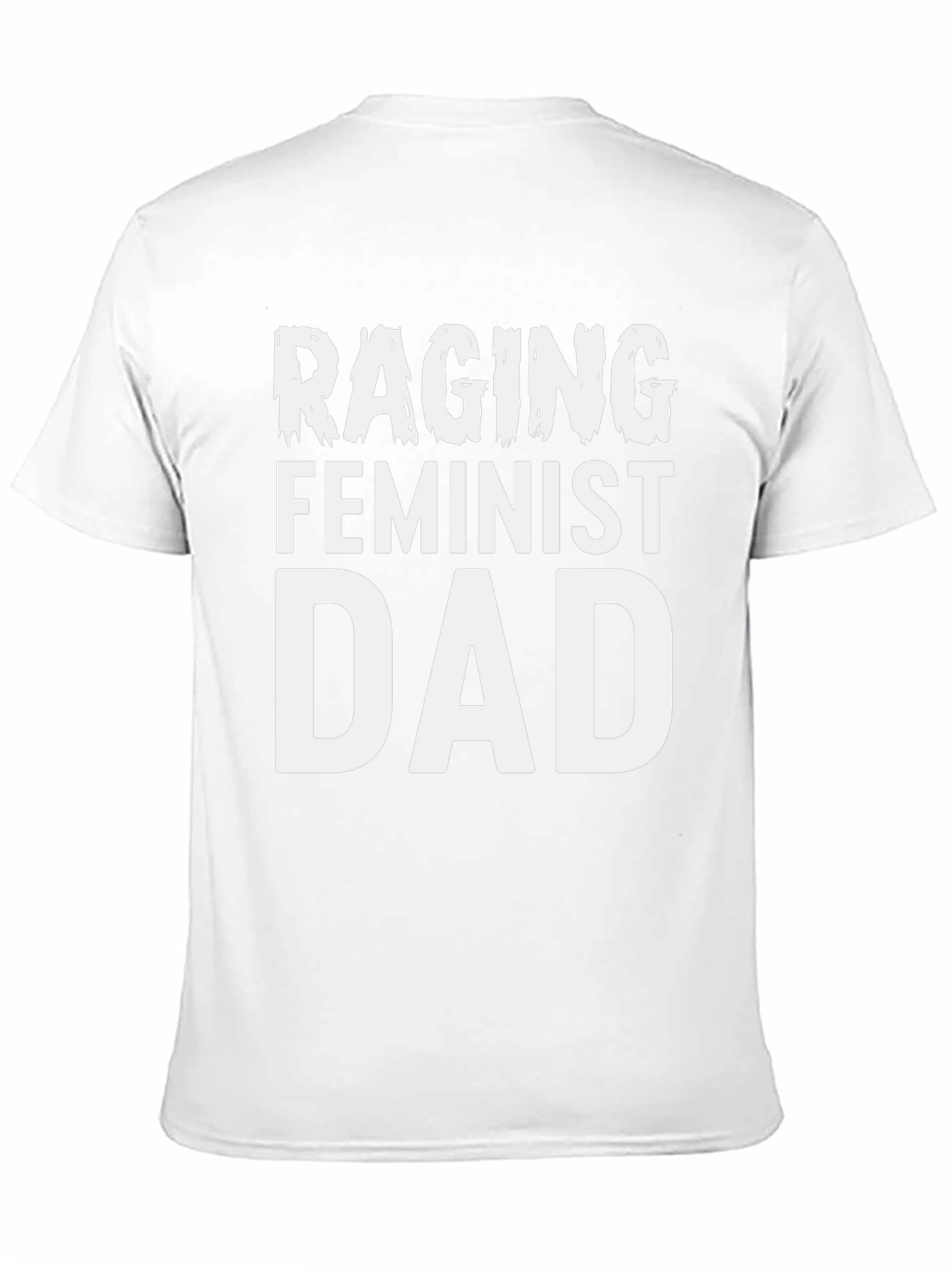Raging Feminist Dad Graphic Tee - Black Cotton T-Shirt