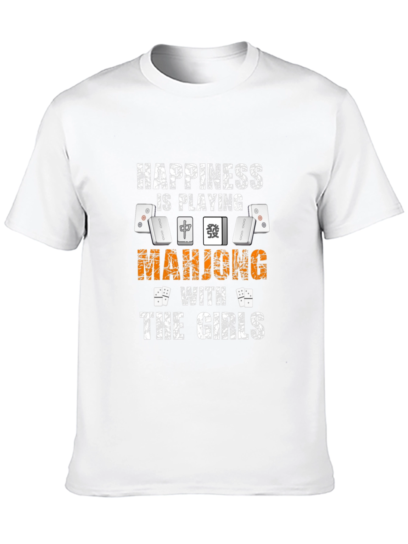 Mahjong Girls Black T-Shirt