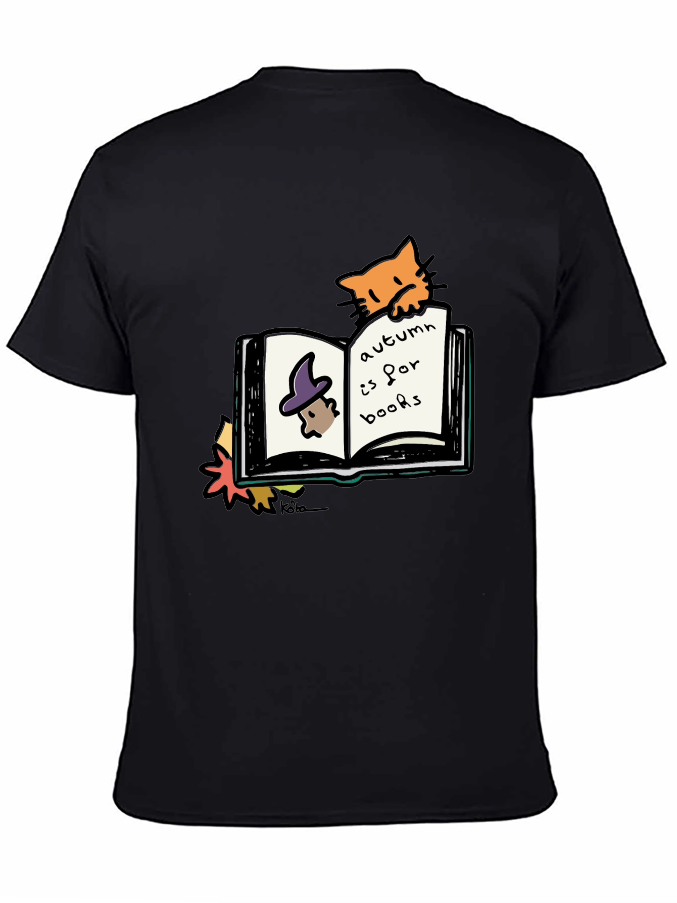 Autumn Books Cat T-Shirt