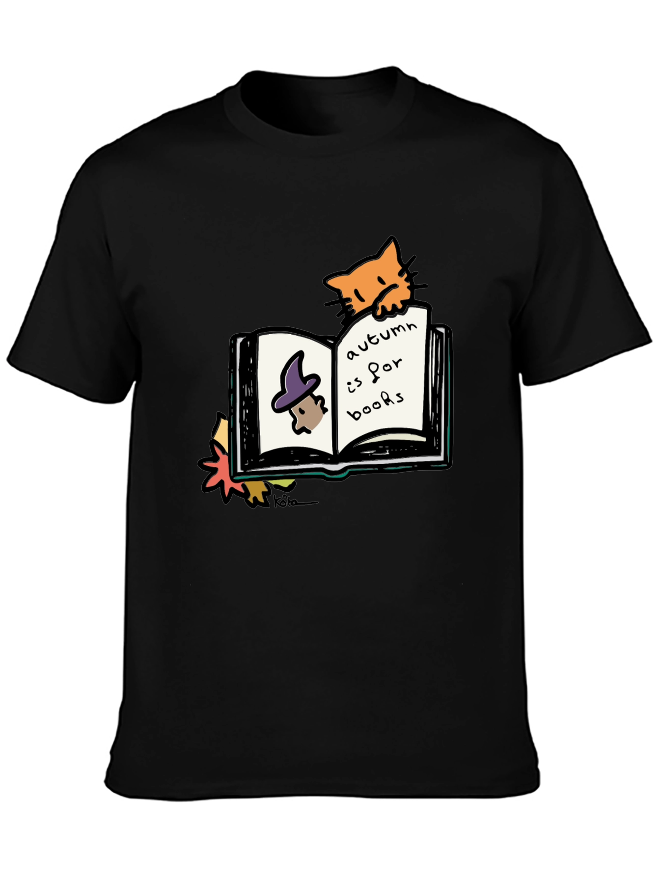 Autumn Books Cat T-Shirt