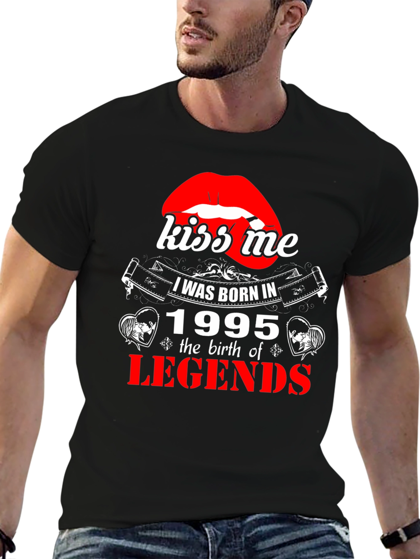 Kiss Me I Was Born In 1995 T-Shirt