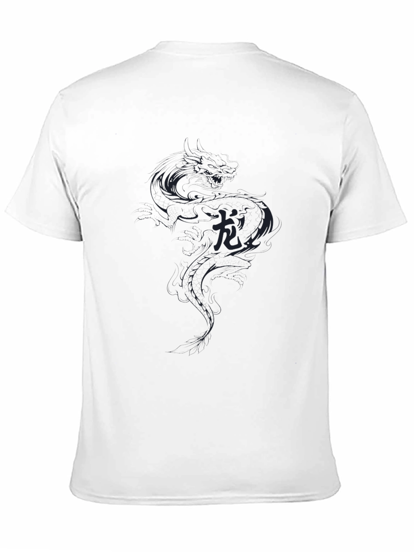 Dragon Graphic Black Tee - Stylish Casual Wear