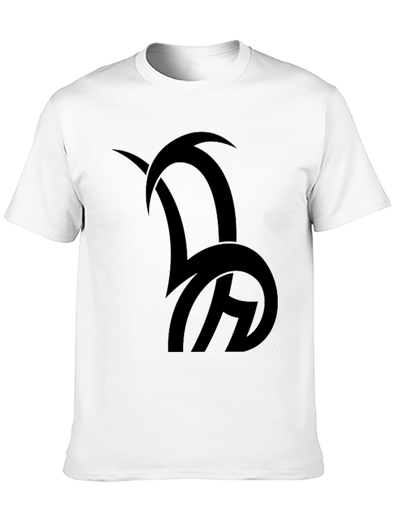 Black Graphic Tee - Abstract Design