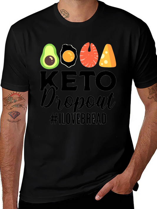 Keto Dropout T-Shirt - Funny Foodie Graphic Tee