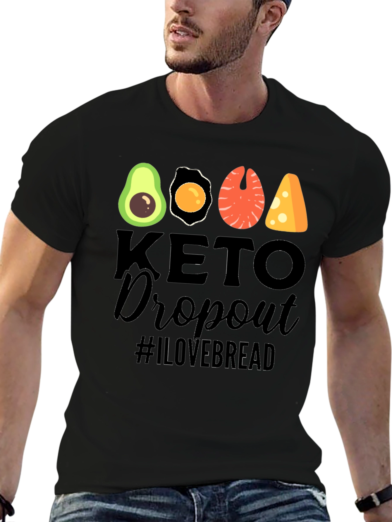 Keto Dropout T-Shirt - Funny Foodie Graphic Tee