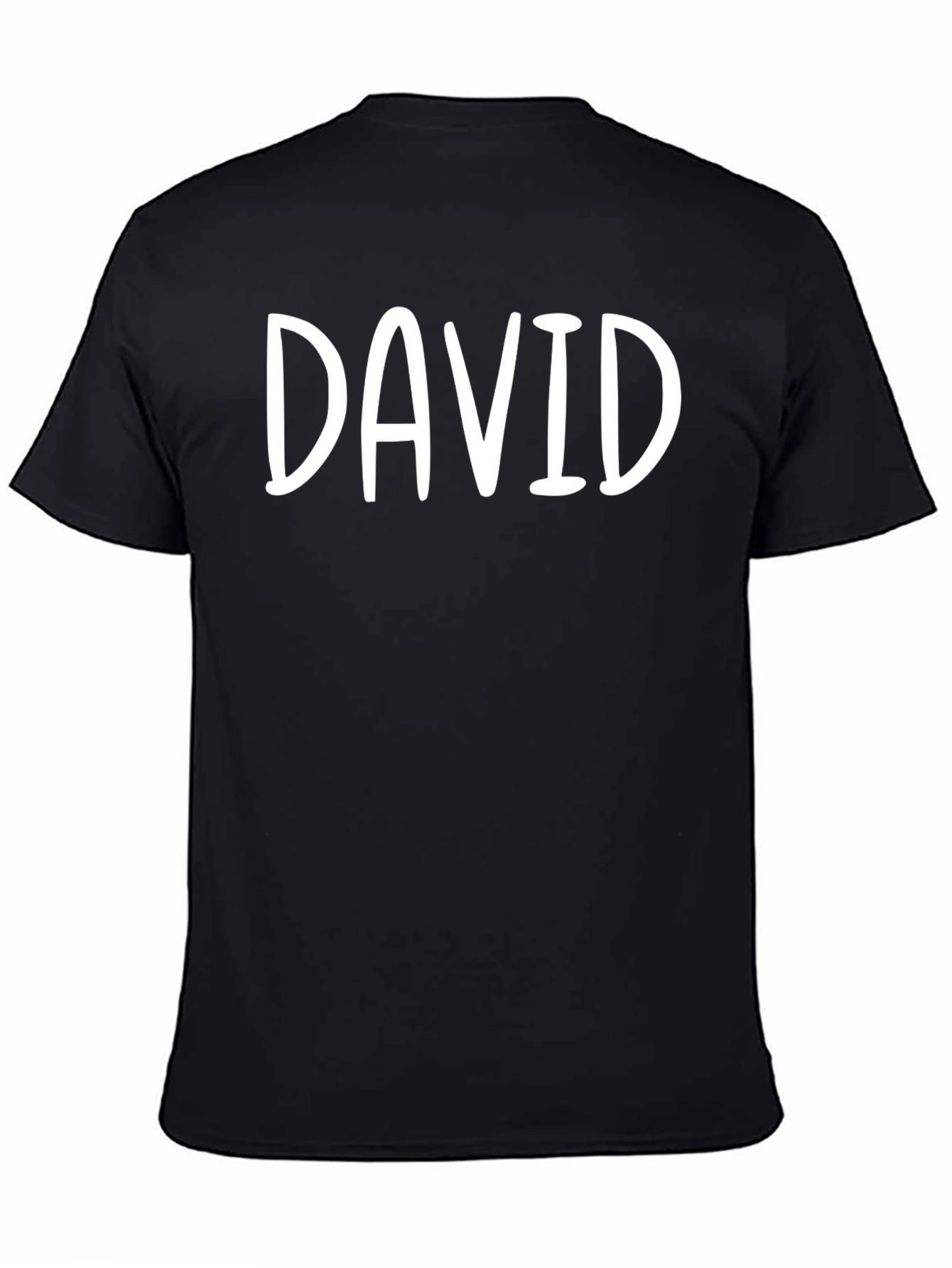 Personalized DAVID Black T-Shirt