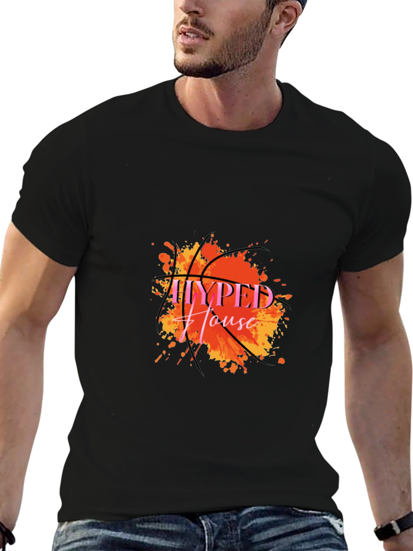 Hyped House Basketball Graphic T-Shirt
