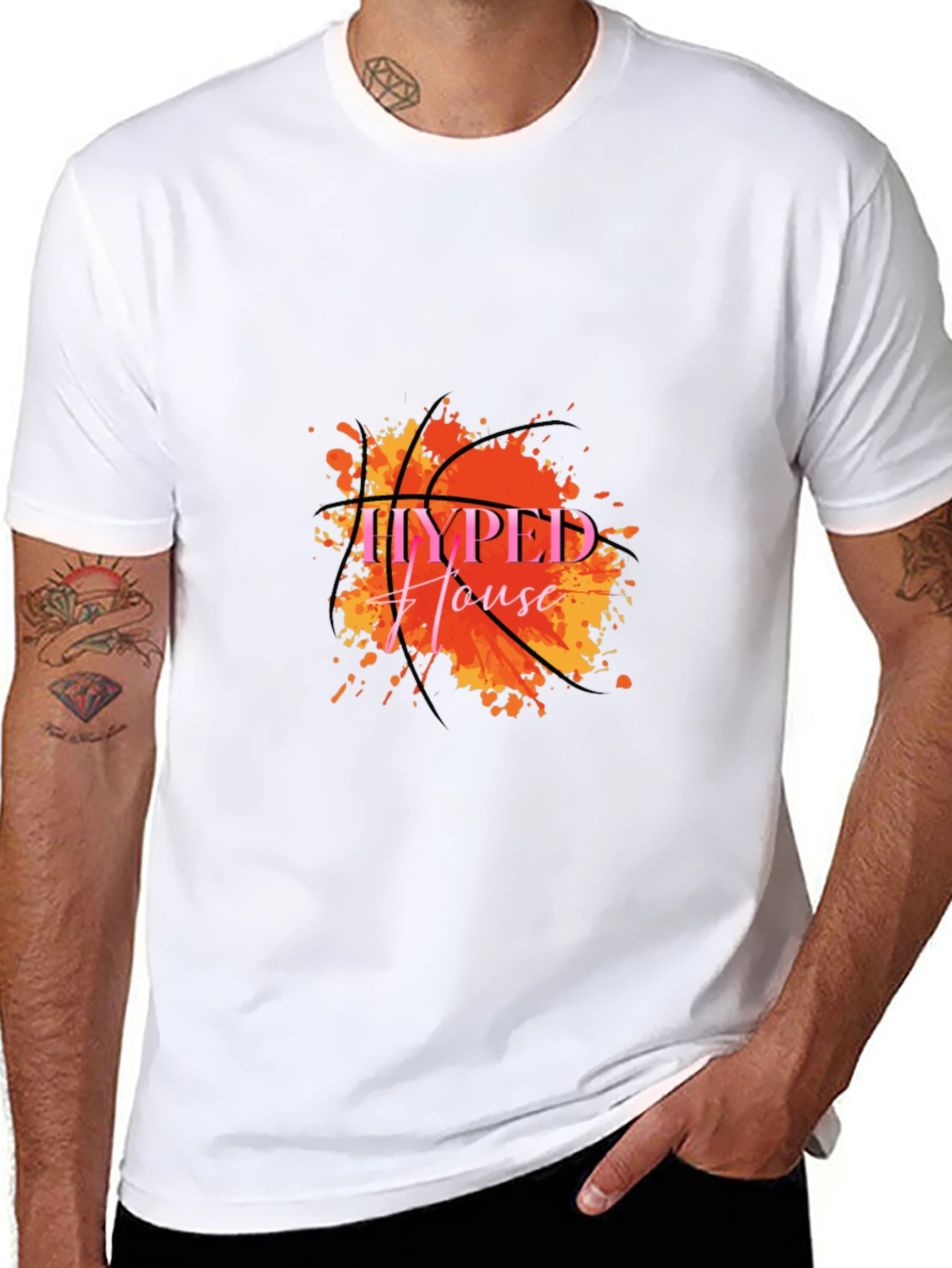 Hyped House Basketball Graphic T-Shirt