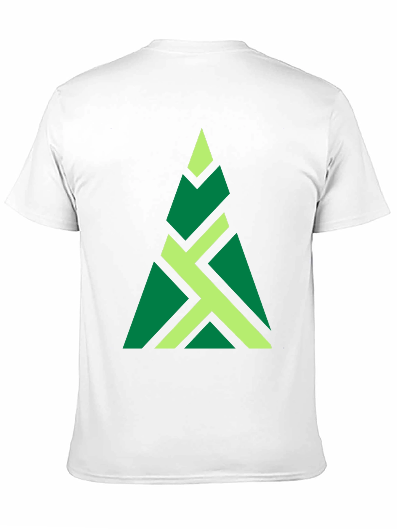 Geometric Tree Graphic Tee - Modern Style
