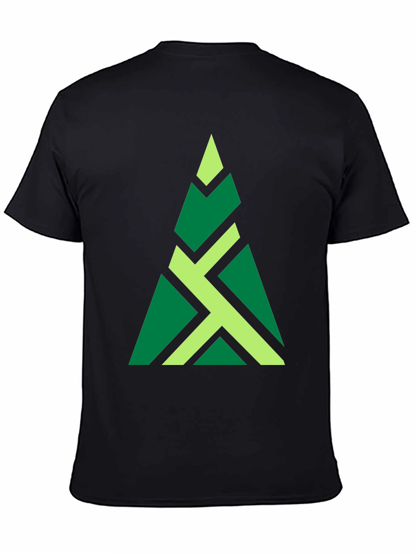 Geometric Tree Graphic Tee - Modern Style