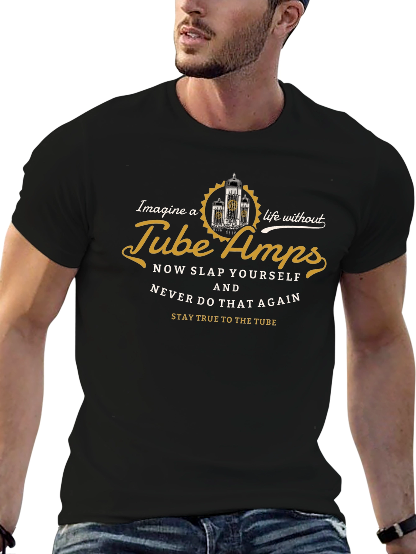 Tube Amps Graphic Tee - Black