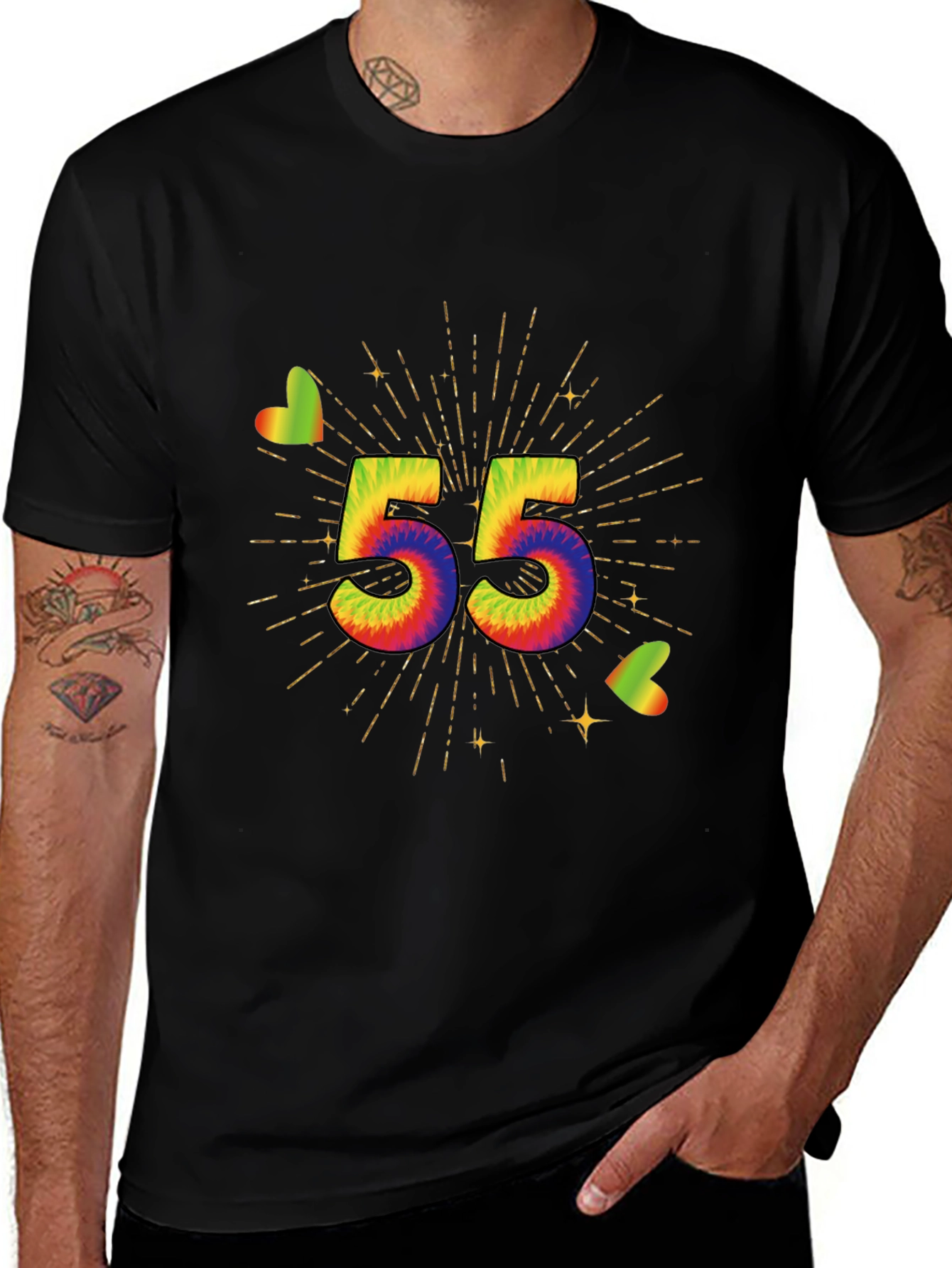 Tie-Dye 55th Birthday T-Shirt
