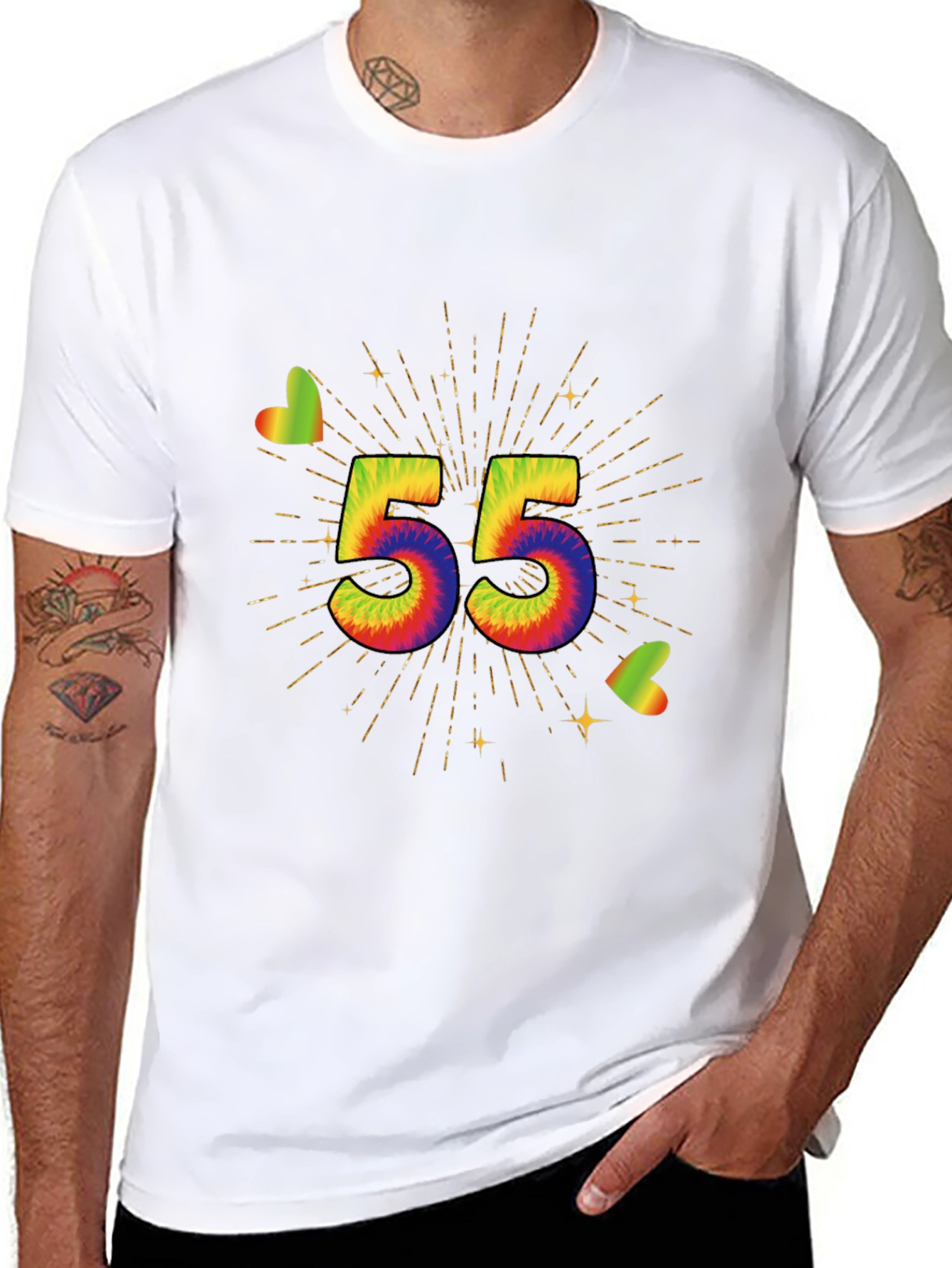 Tie-Dye 55th Birthday T-Shirt