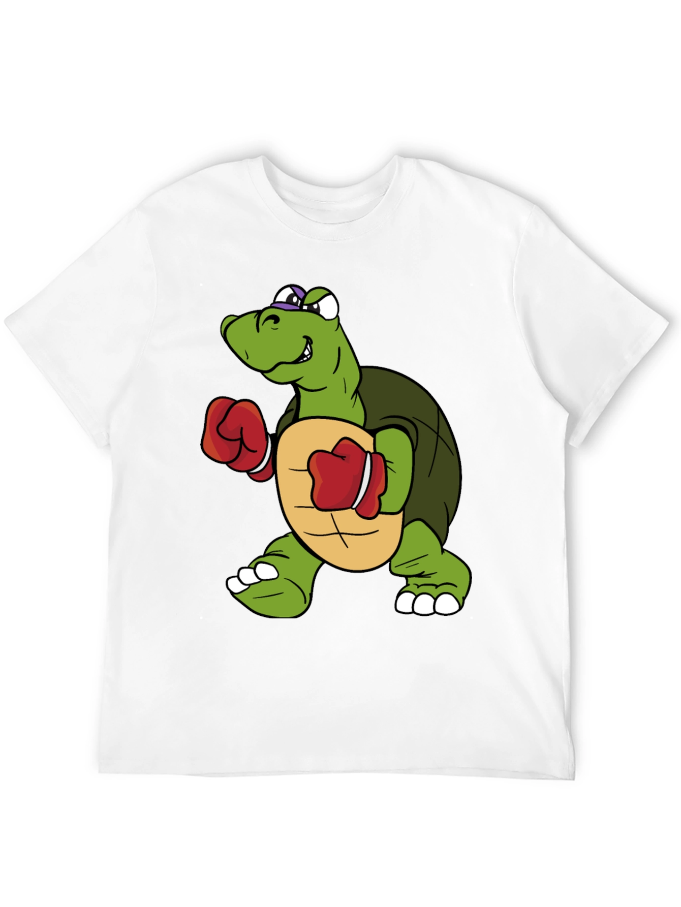 Turtle Boxer Cartoon Graphic T-Shirt