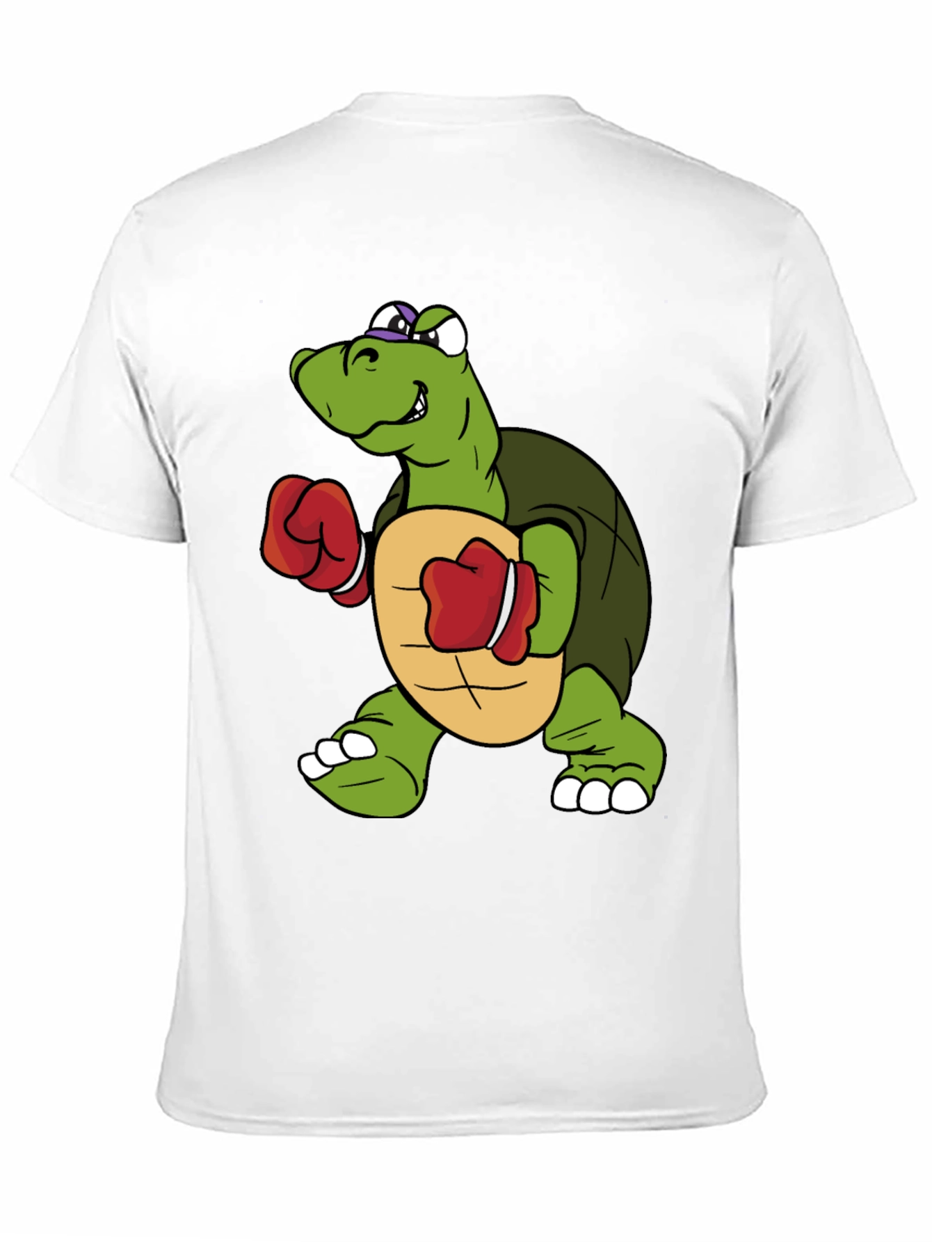 Turtle Boxer Cartoon Graphic T-Shirt