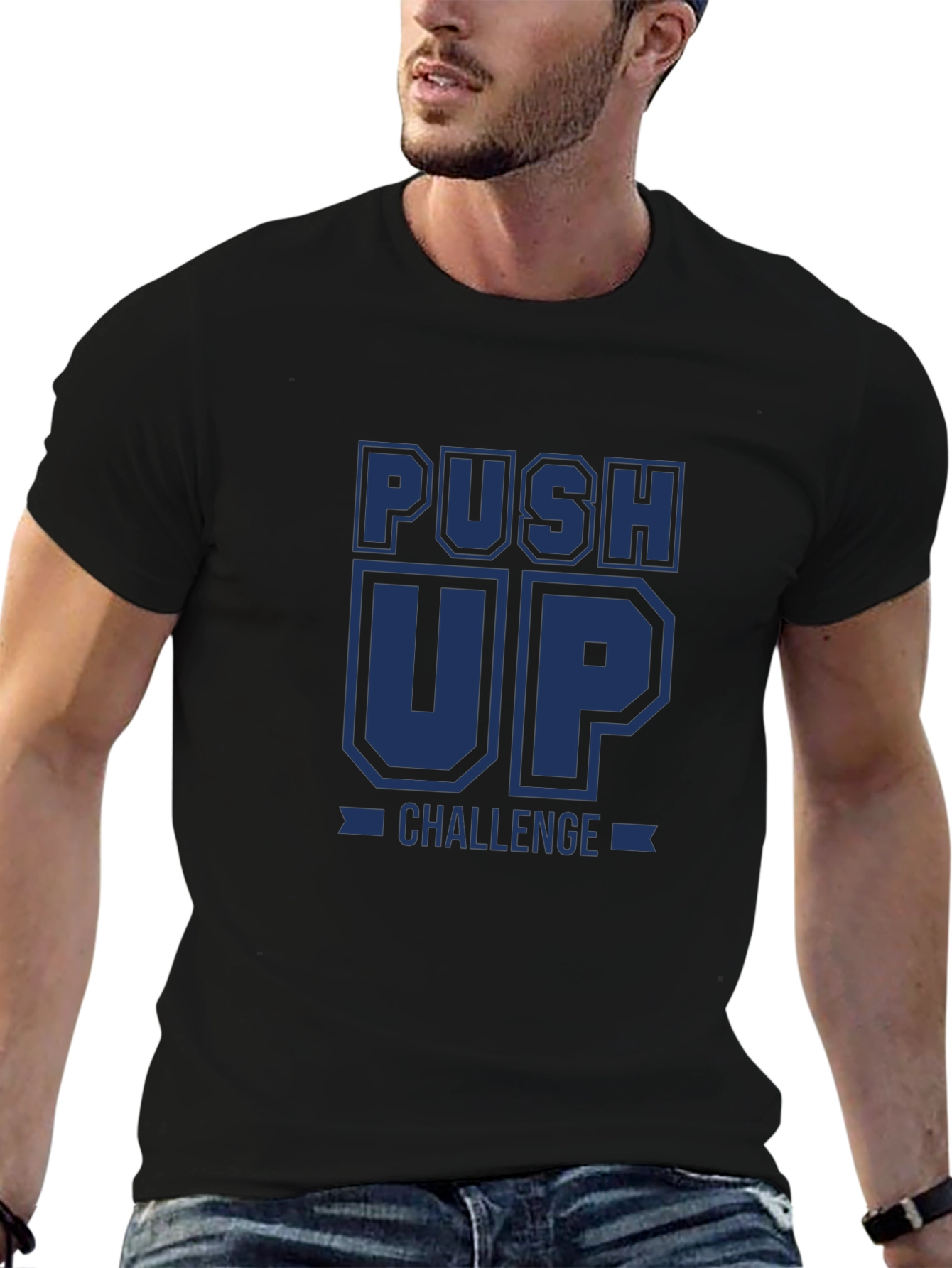 Push Up Challenge Graphic T-Shirt - Workout Apparel